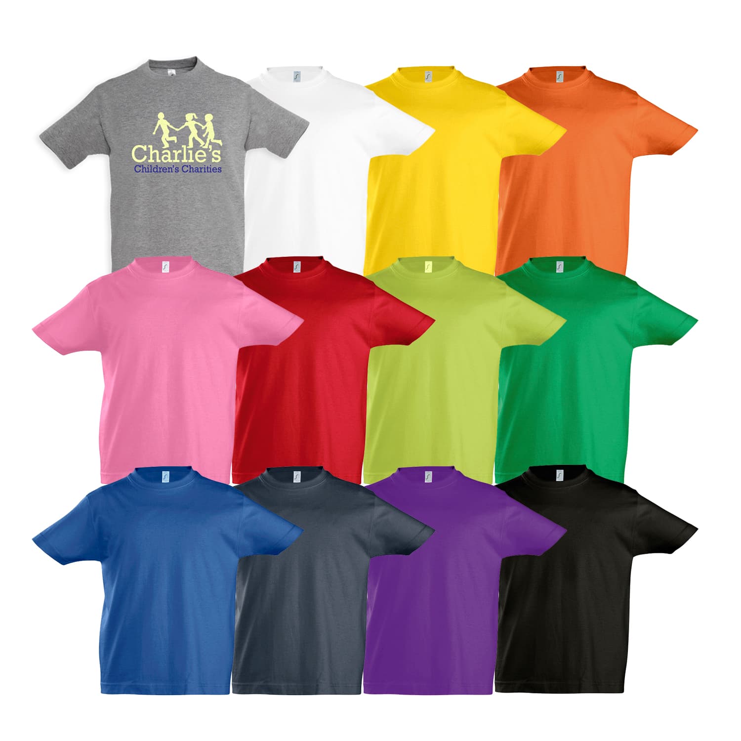 SOLS Imperial Kids T-Shirt - 110659 Image Grey Melange