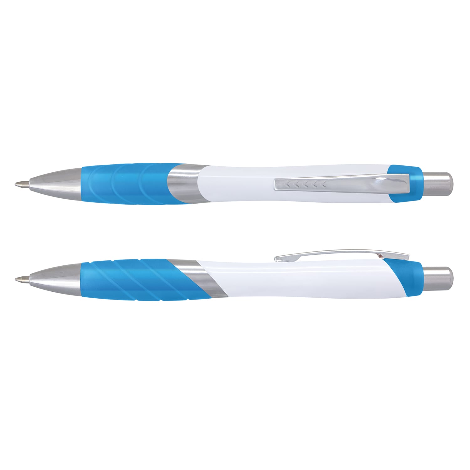 Borg Pen - White Barrel - 110811 Image Light Blue