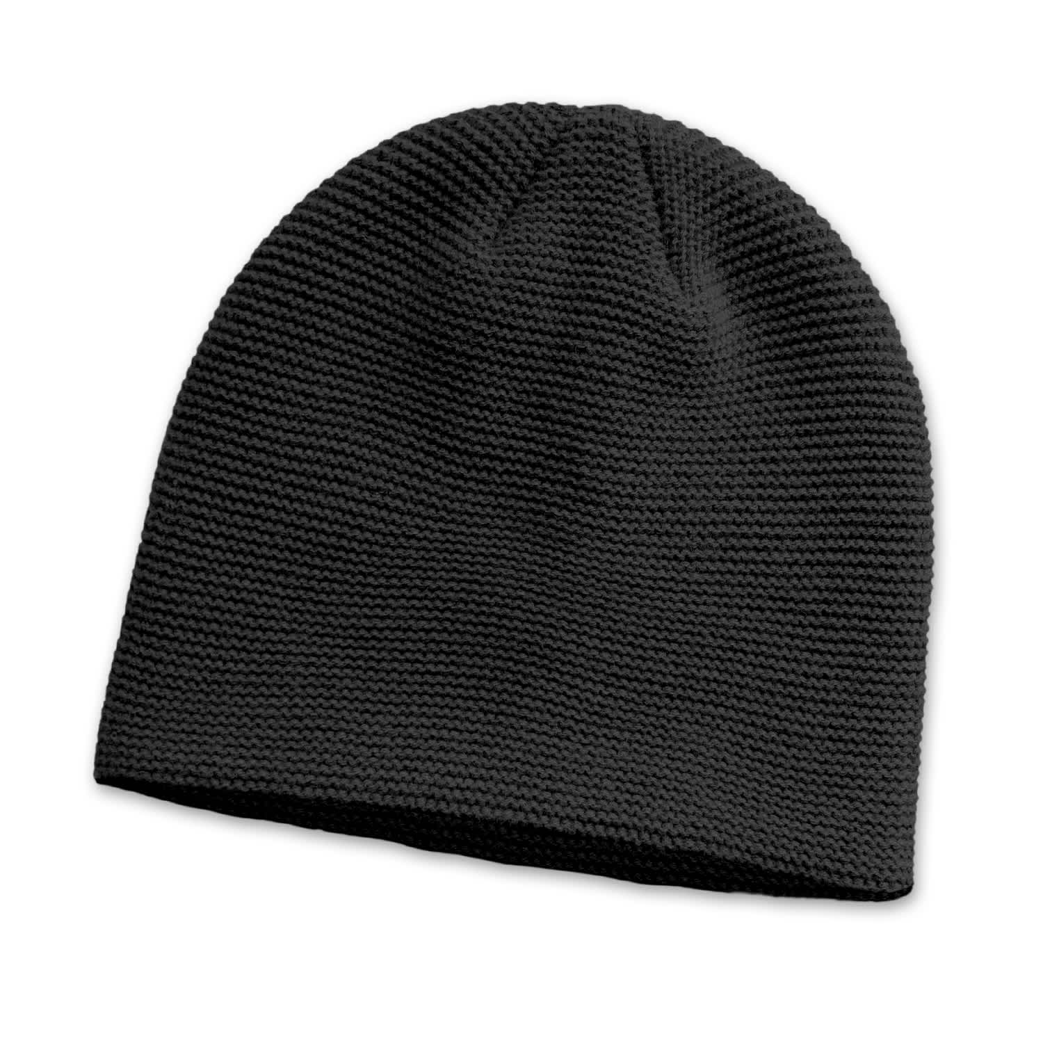 Montana Garter Knit Beanie - 110841 Image Black