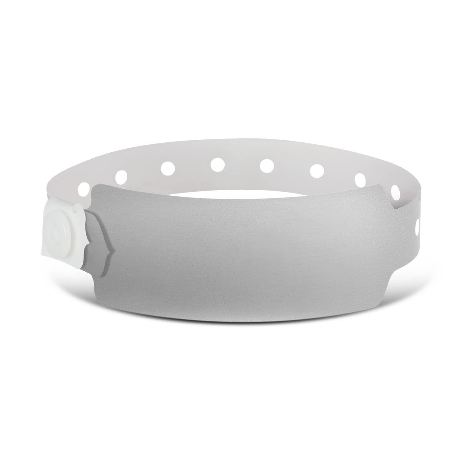 Plastic Event Wrist Band - 110889 Image Silver