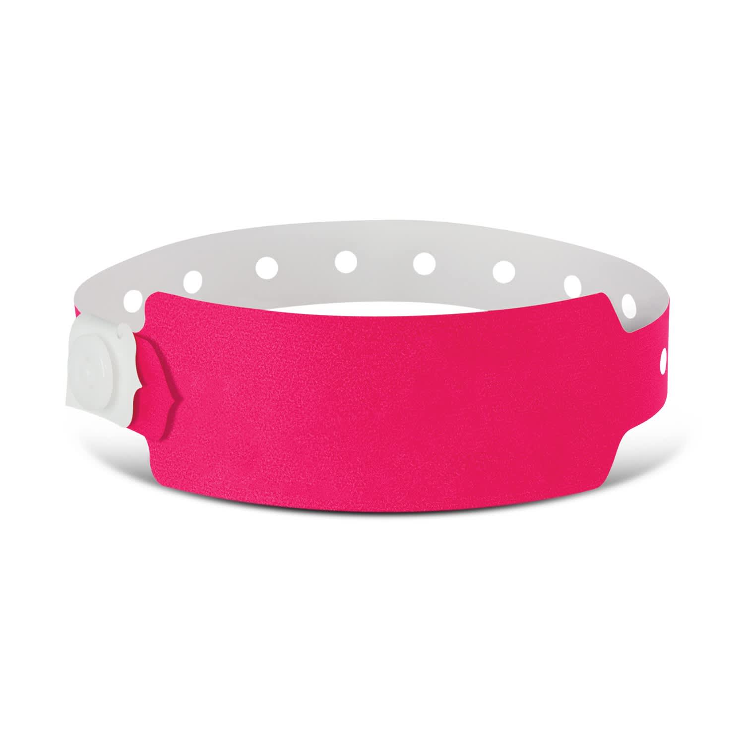 Plastic Event Wrist Band - 110889 Image Cranberry