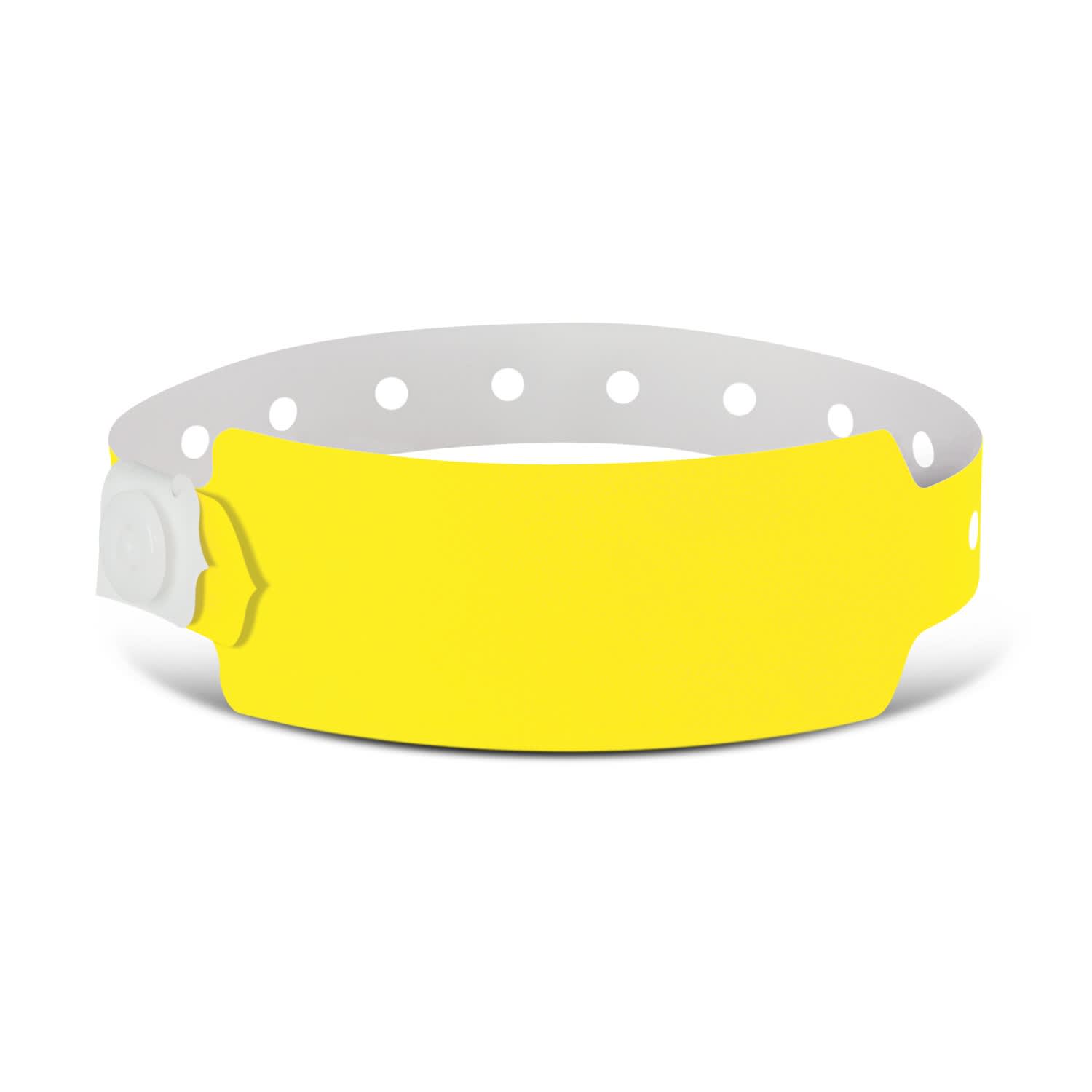 Plastic Event Wrist Band - 110889 Image Neon Yellow
