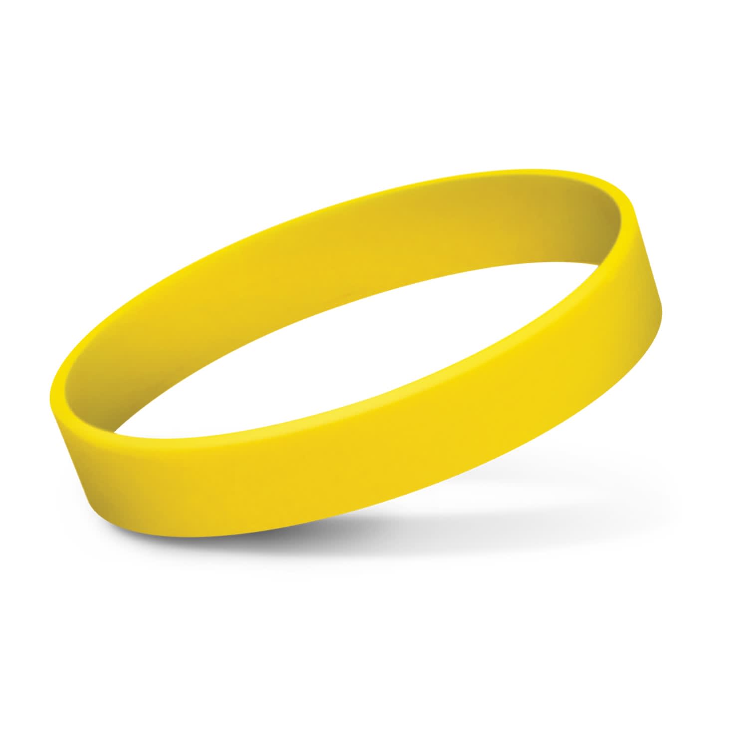 Silicone Wrist Band - Debossed - 112805 Image Yellow