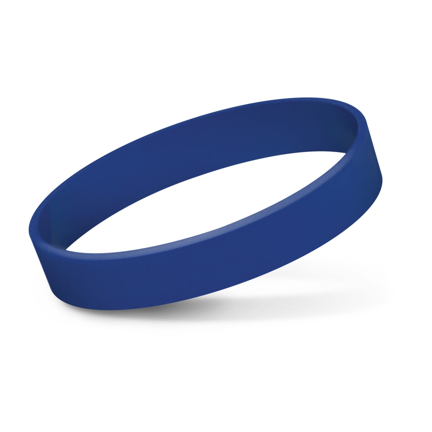 Silicone Wrist Band - Embossed - 112806 Image Dark Blue