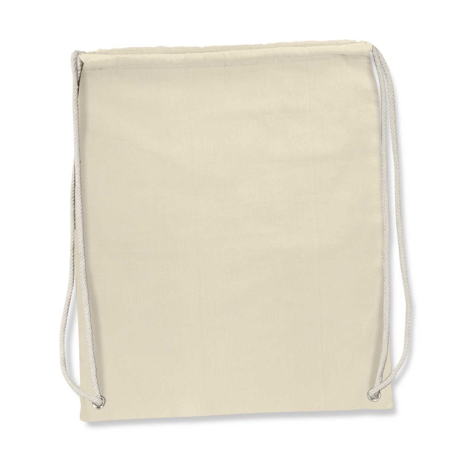 Florida Cotton Drawstring Backpack - 112918 Image Natural