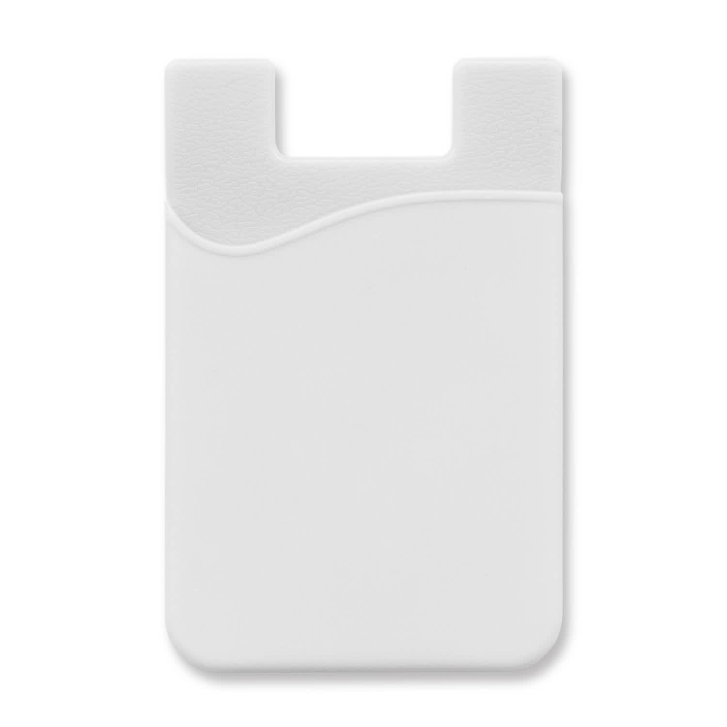 Silicone Phone Wallet - Full Colour - 112924 Image White