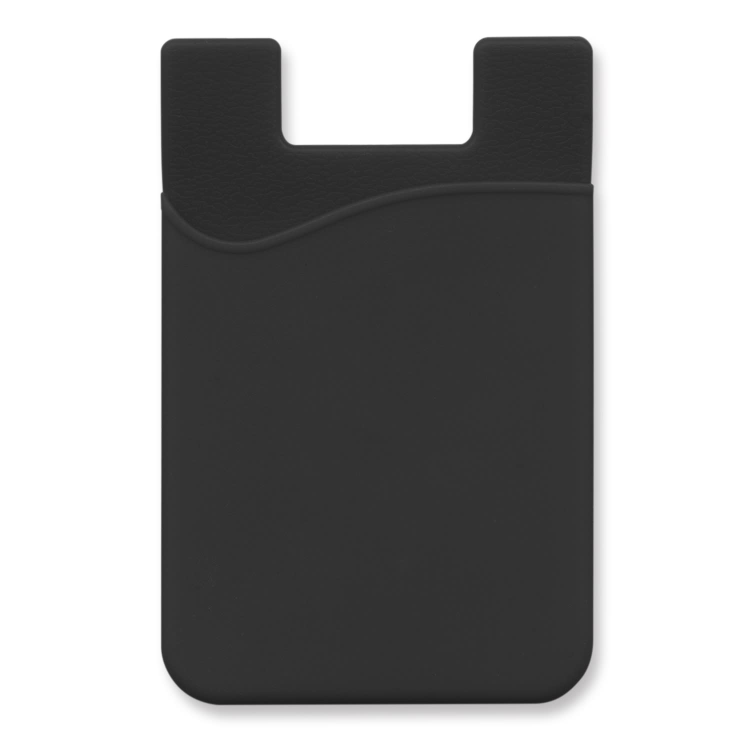 Silicone Phone Wallet - Indent - 112928 Image Black