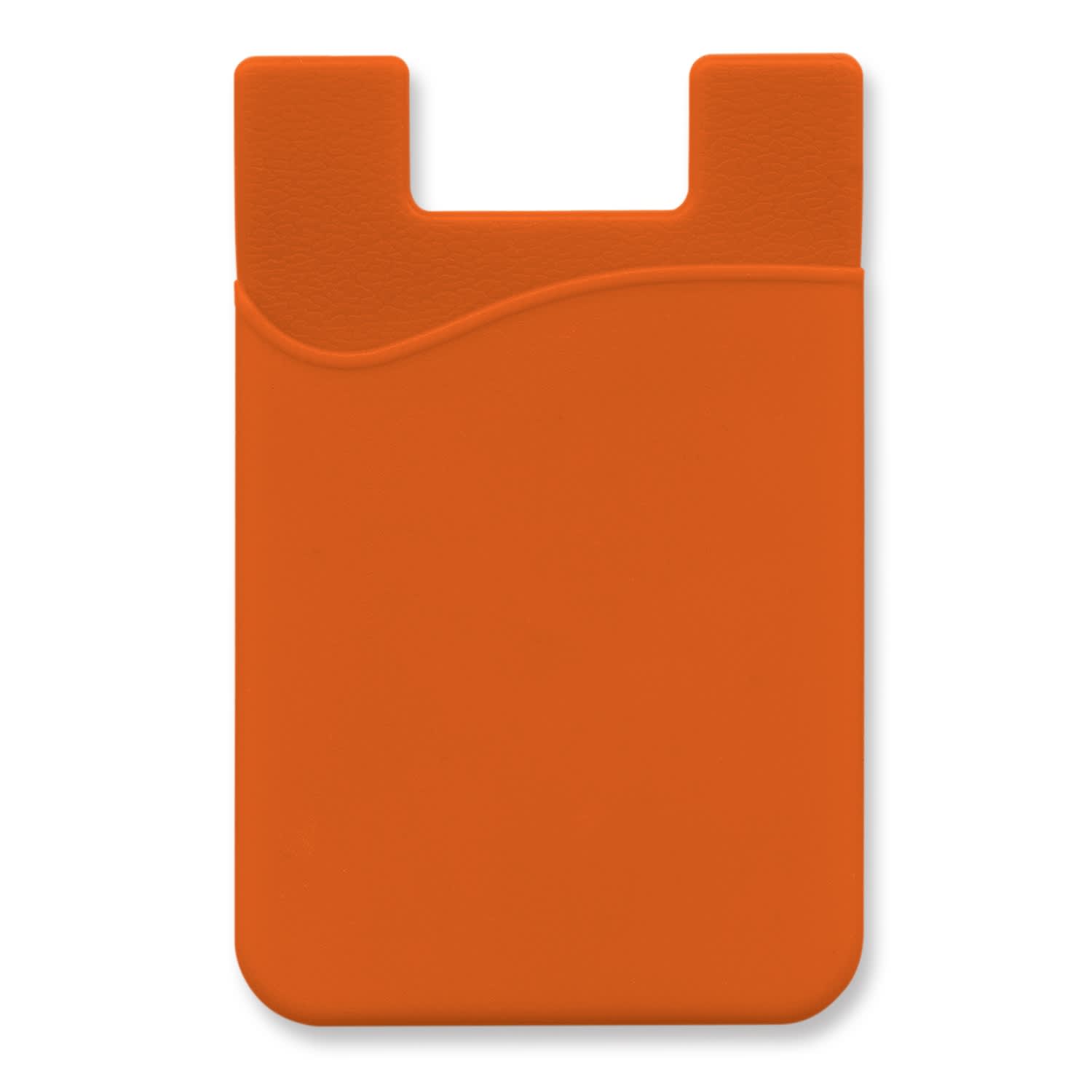 Silicone Phone Wallet - Indent - 112928 Image Orange
