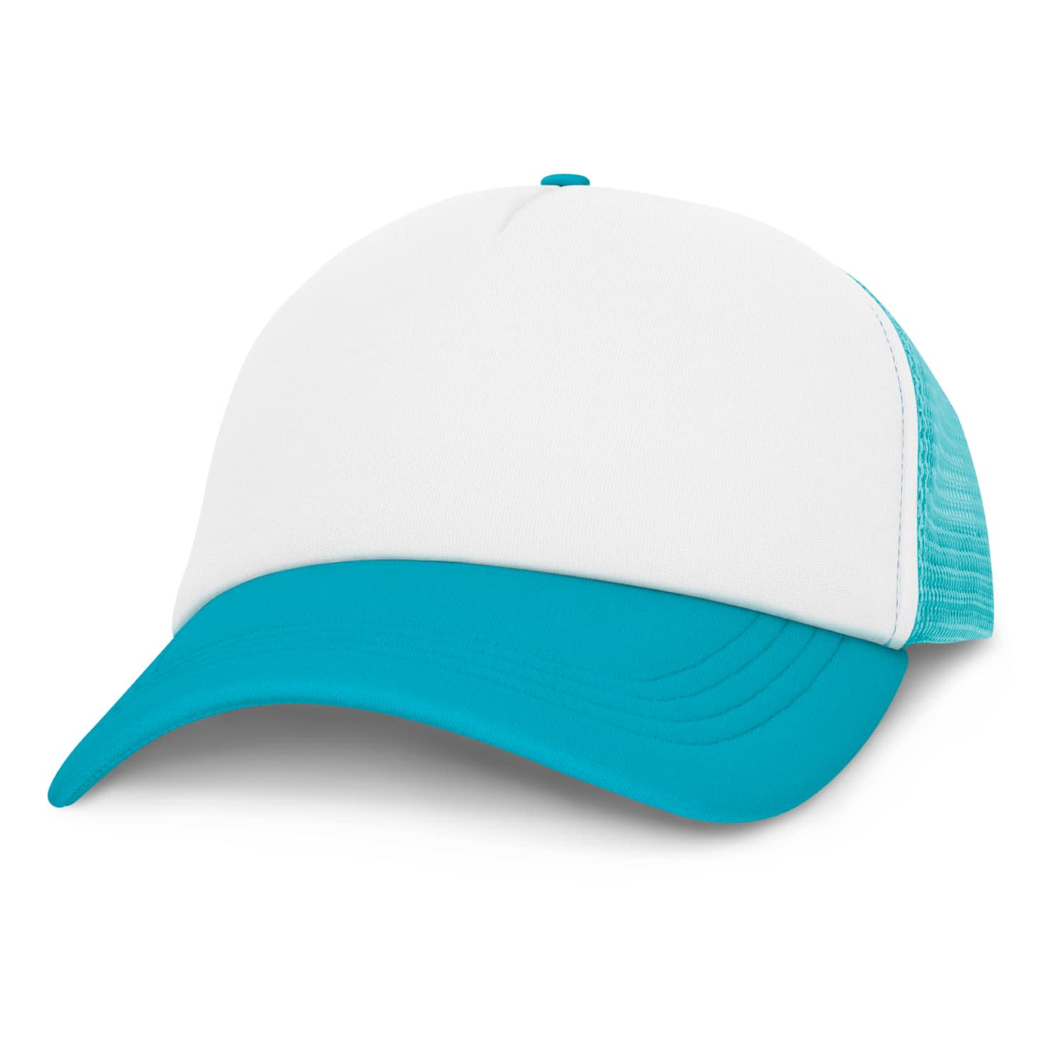 Cruise Mesh Cap - White Front - 113032 Image White/Light Blue