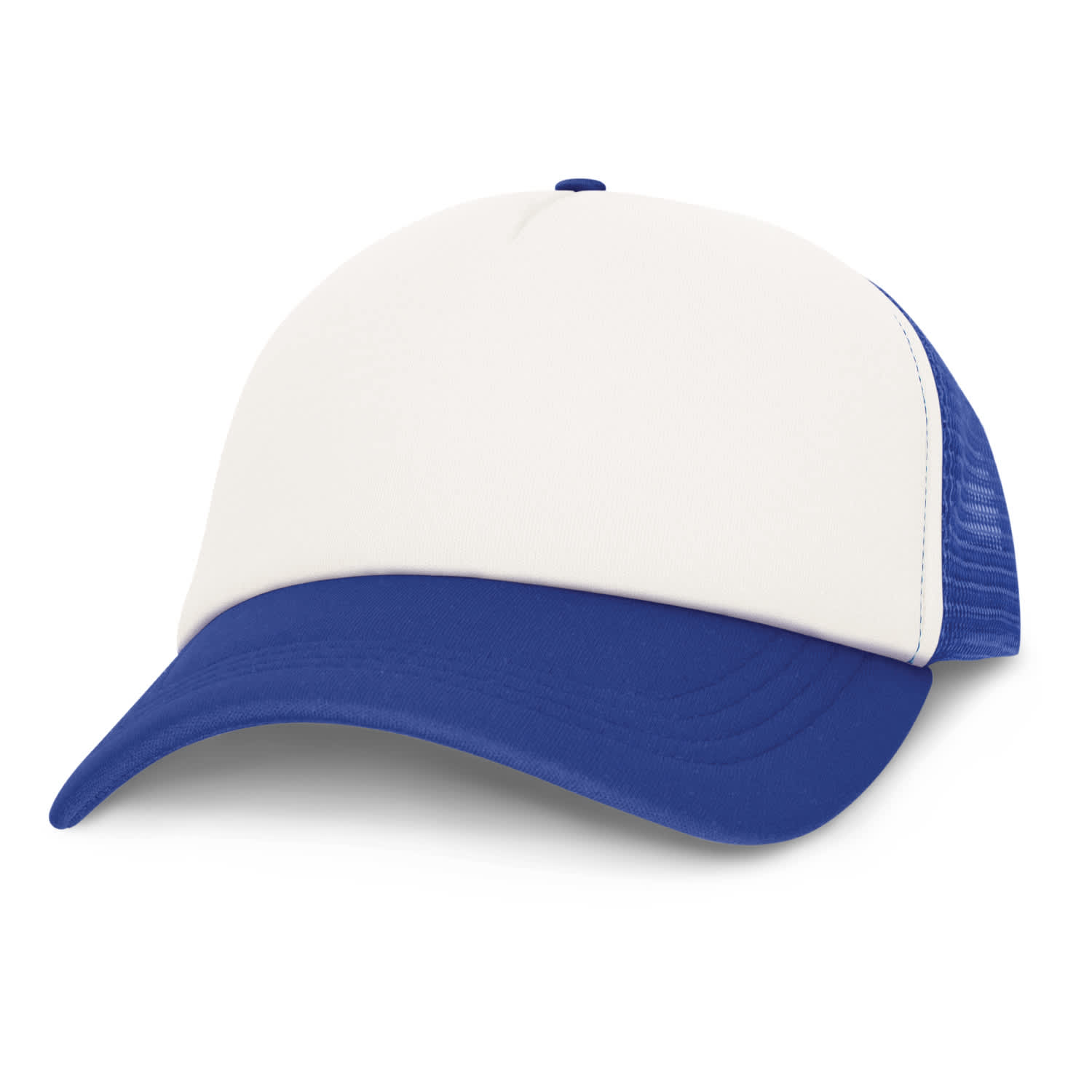 Cruise Mesh Cap - White Front - 113032 Image White/Royal Blue