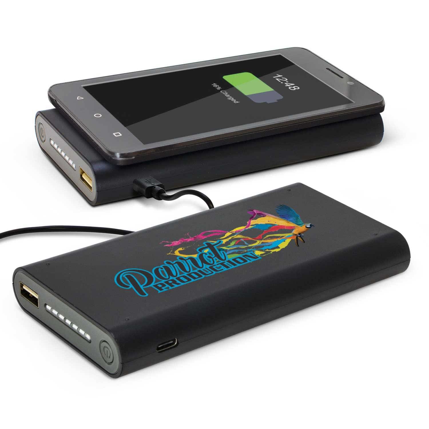 Kronos Wireless Power Bank | Custom Portable Charger | Custom Power Bank Charger