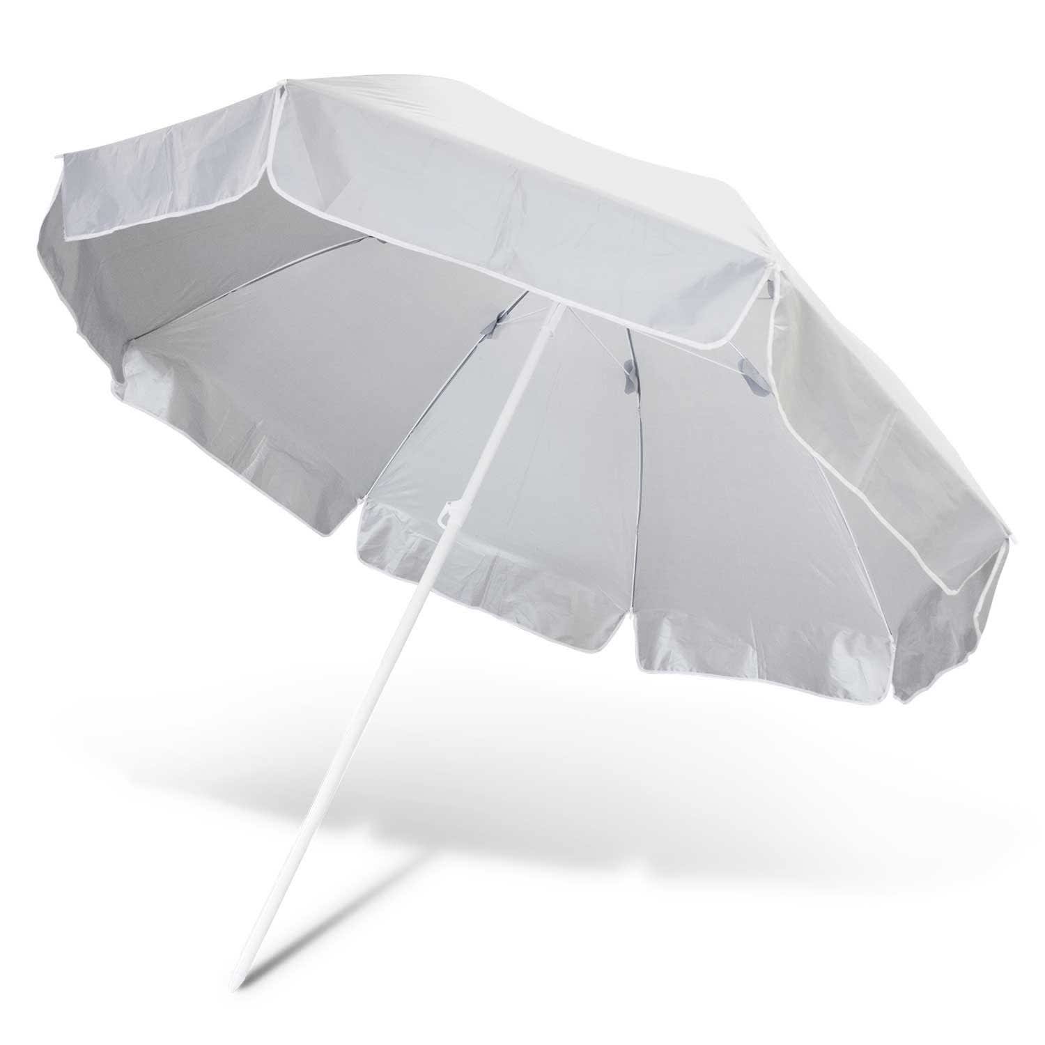 Bahama Beach Umbrella - 113112 Image White/Silver