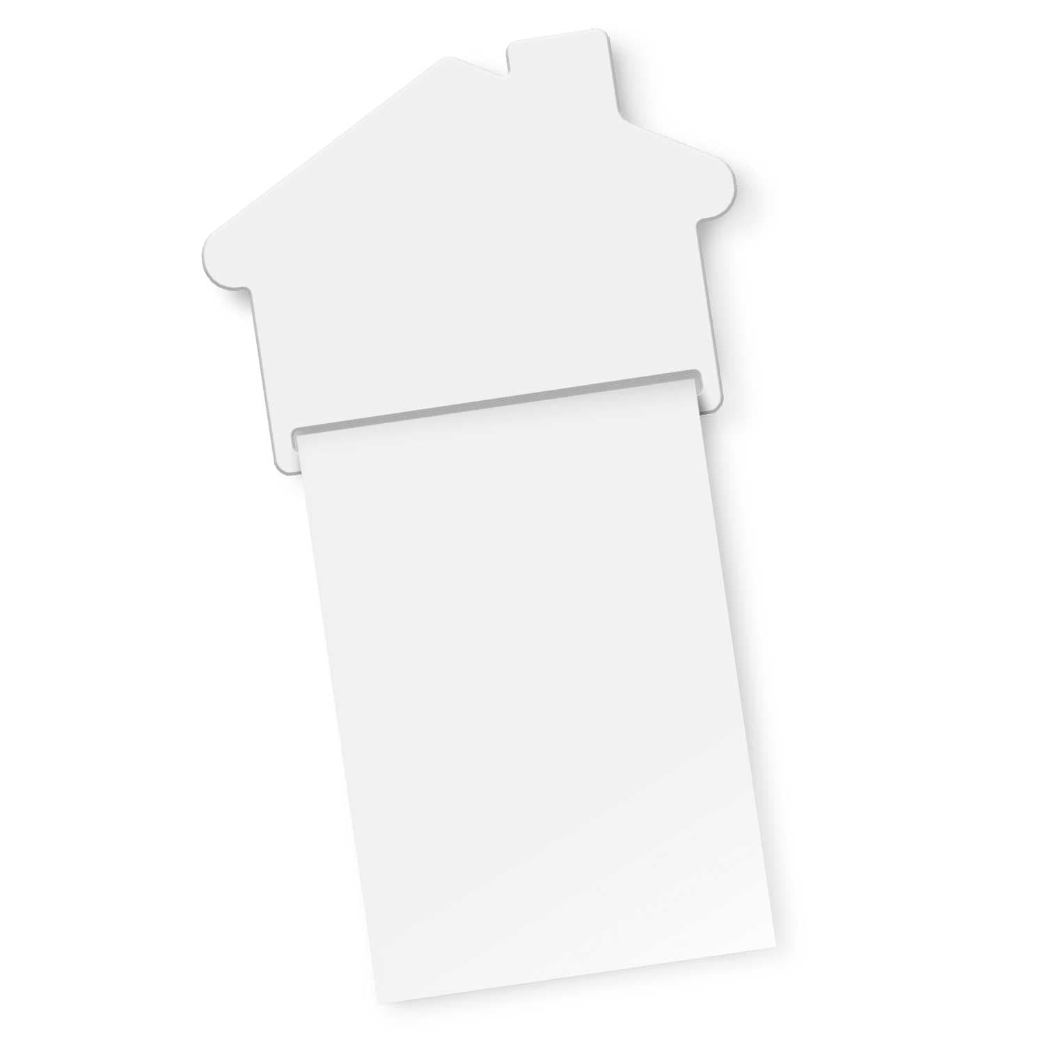 Magnetic House Memo Pad A7 - Full Colour - 113367 Image White