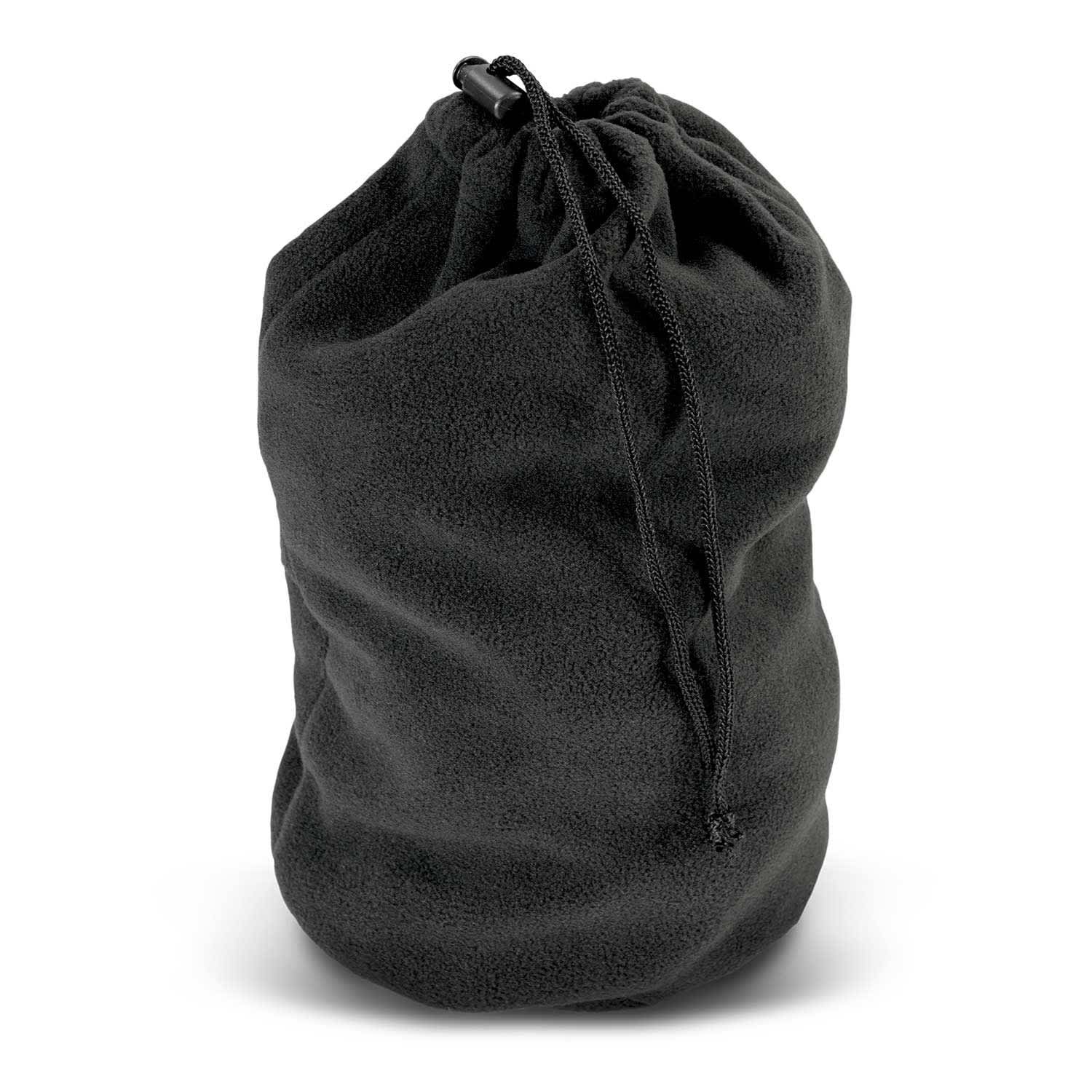 Polar Fleece Drawstring Bag - 113672 Image Black