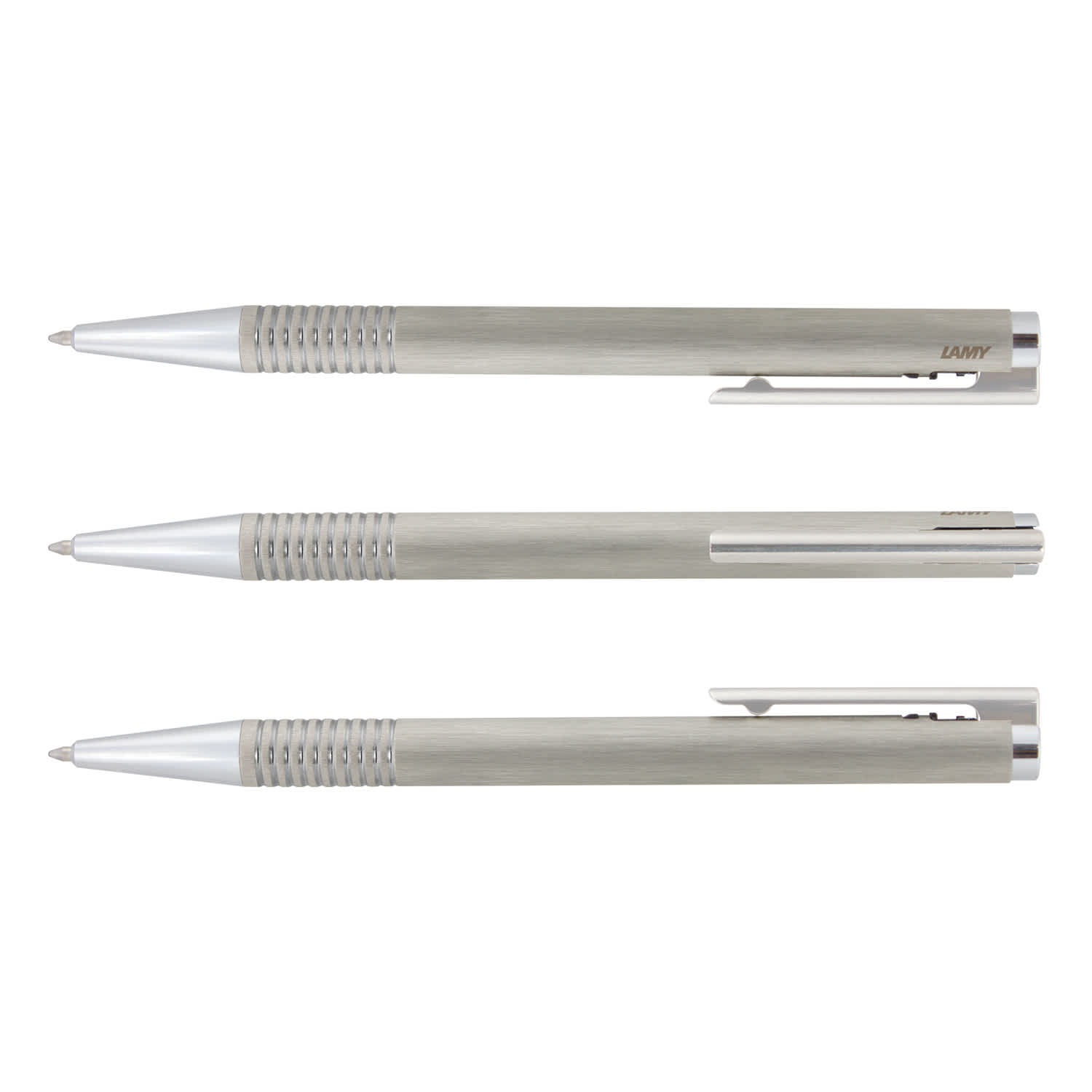 Lamy Logo Pen - Brushed Steel - 113795 Image Brushed Silver
