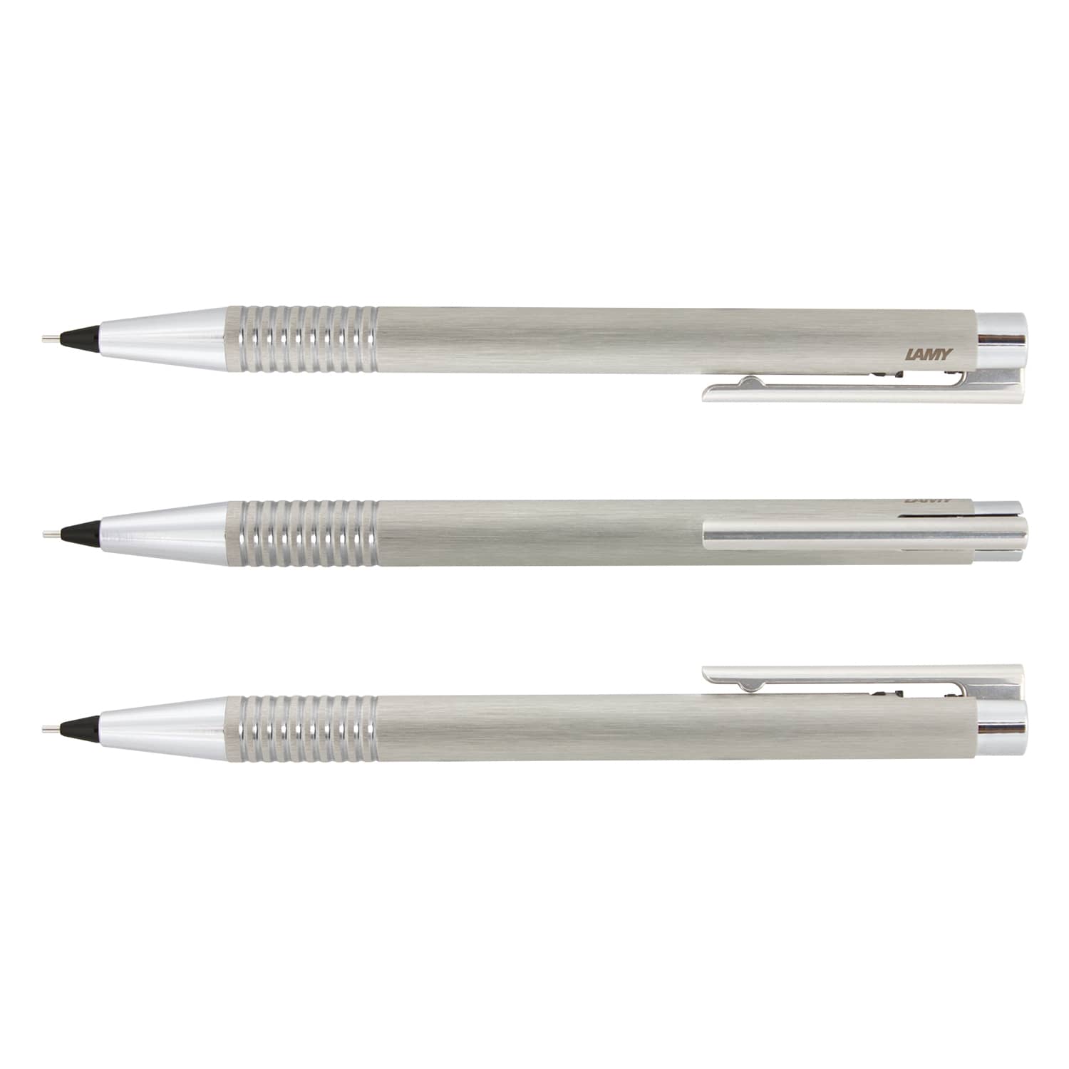 Lamy Logo Pencil - Brushed Steel - 113796 Image Brushed Silver