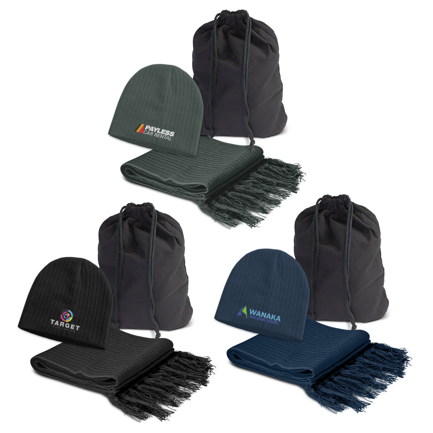 Nebraska Scarf and Beanie Set - 113842 Image