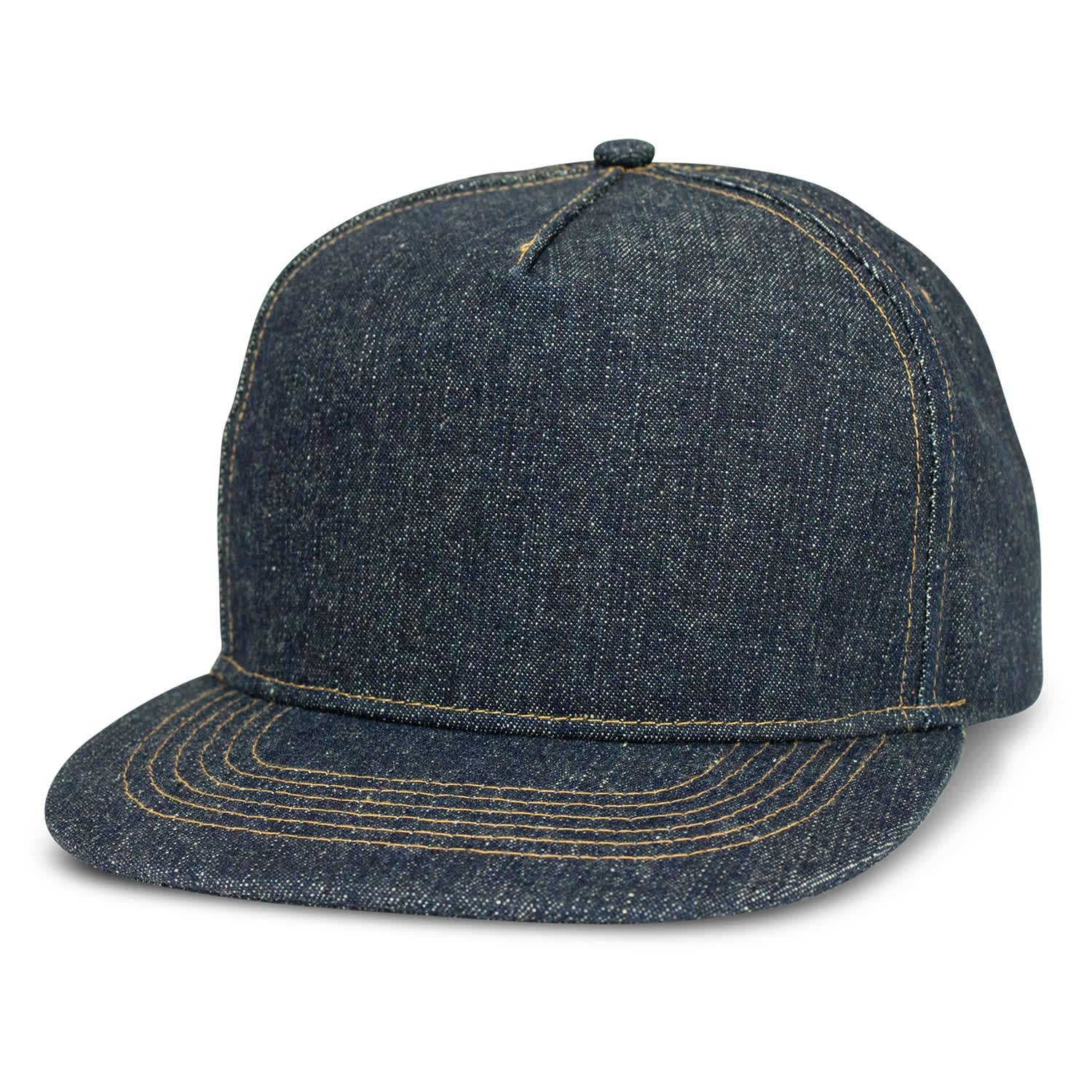 Denim Flat Peak Cap - image 2