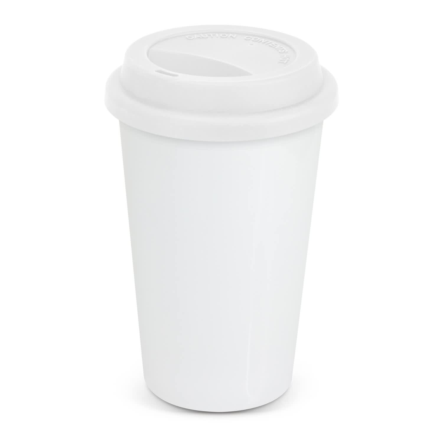 Aztec Double Wall Coffee Cup - Full Colour - 115061 Image White