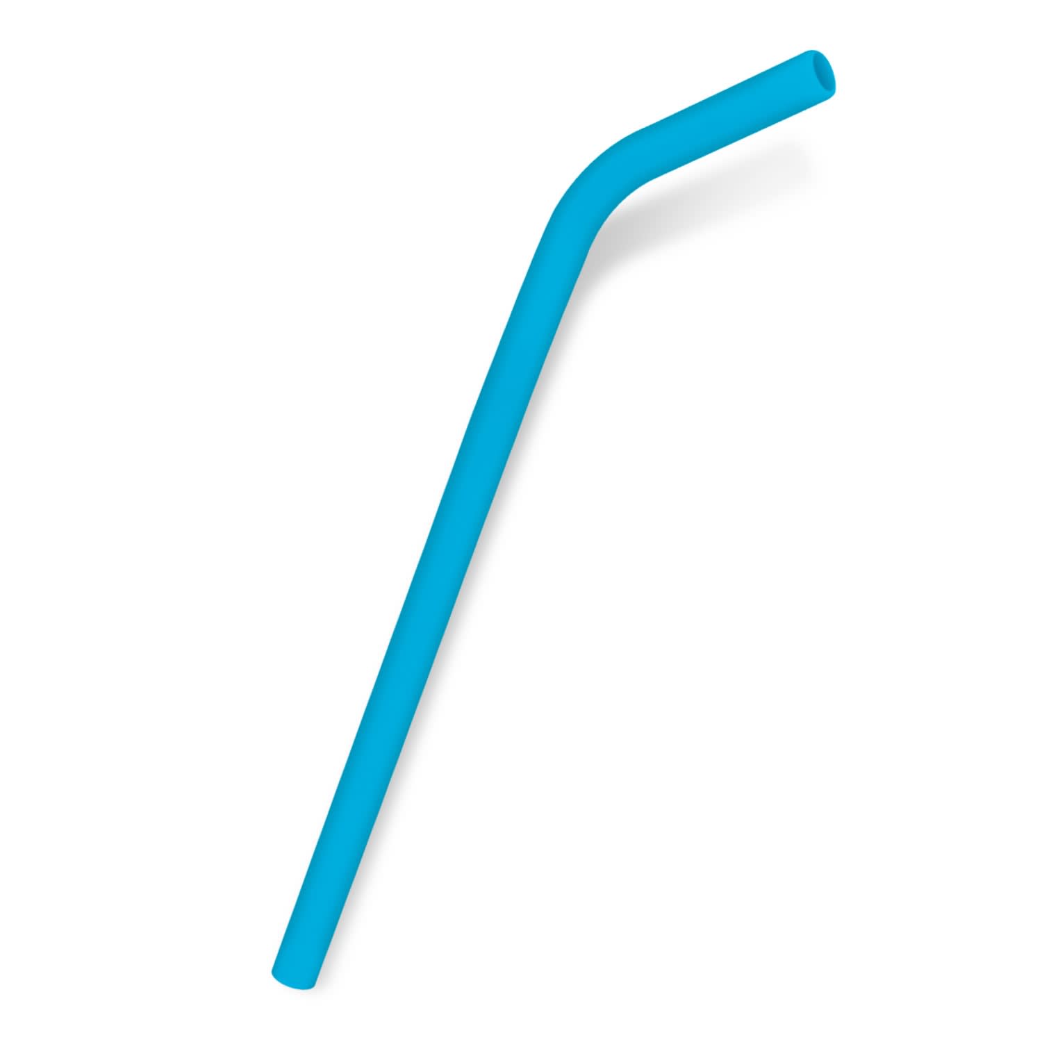 Silicone Straw - 115163 Image Light Blue