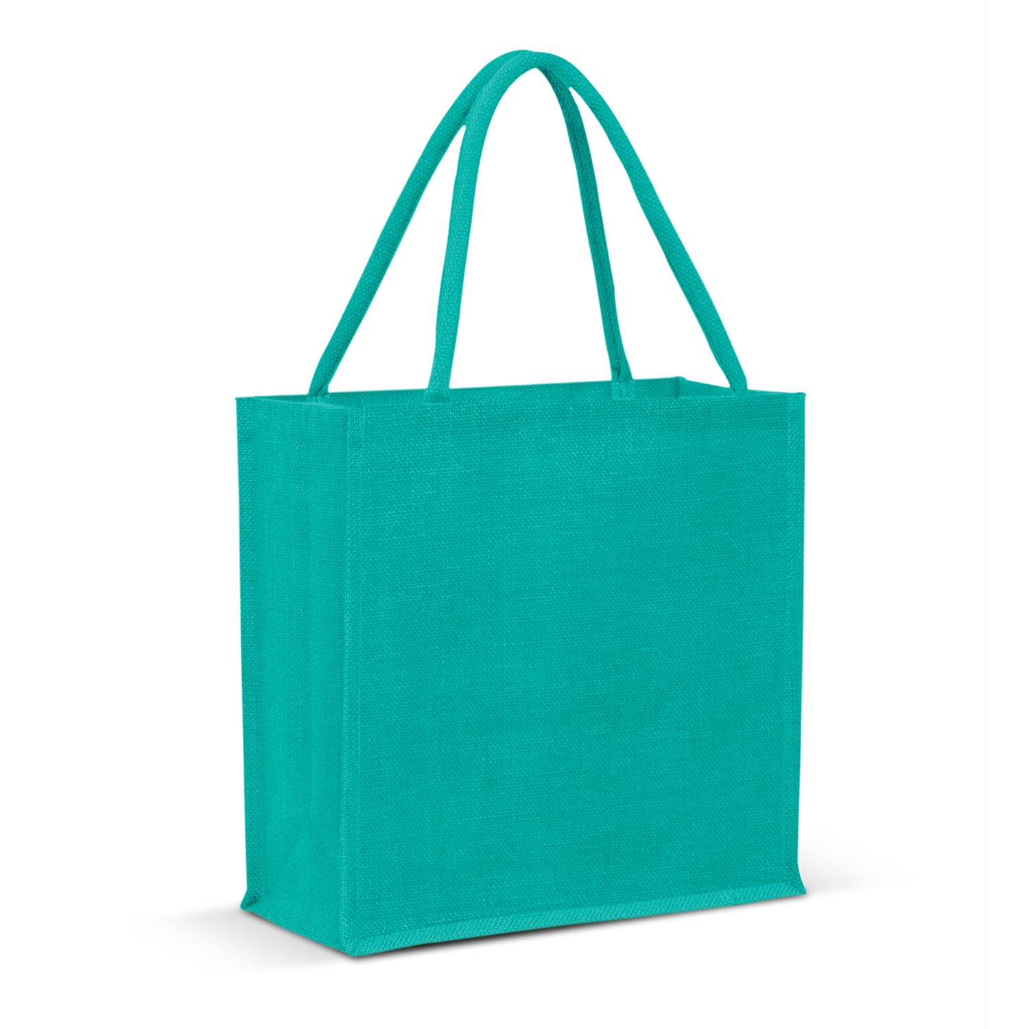 Monza Jute Tote Bag - Colour Match - 115324 Image Light Blue