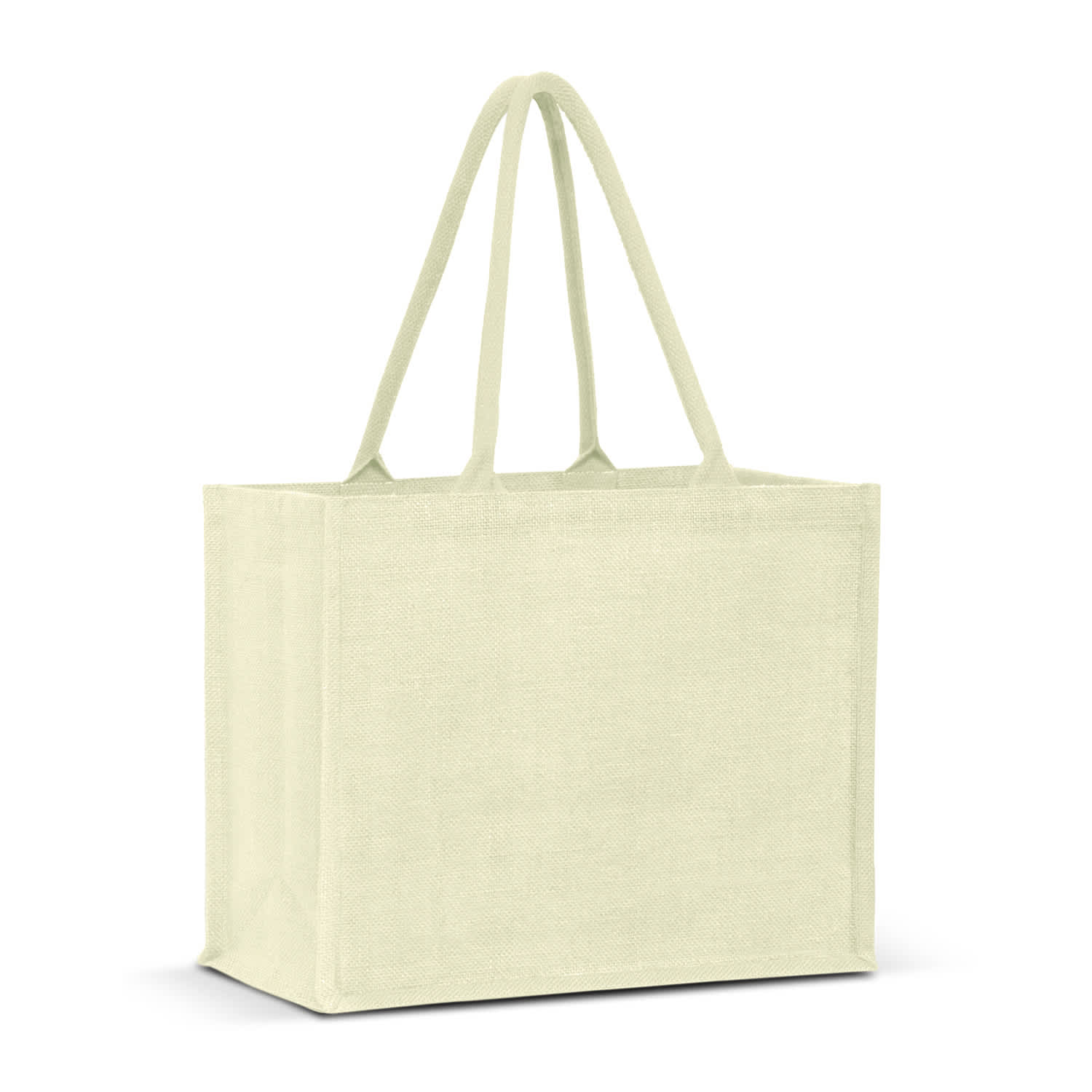 Torino Jute Tote Bag - Colour Match - 115325 Image White