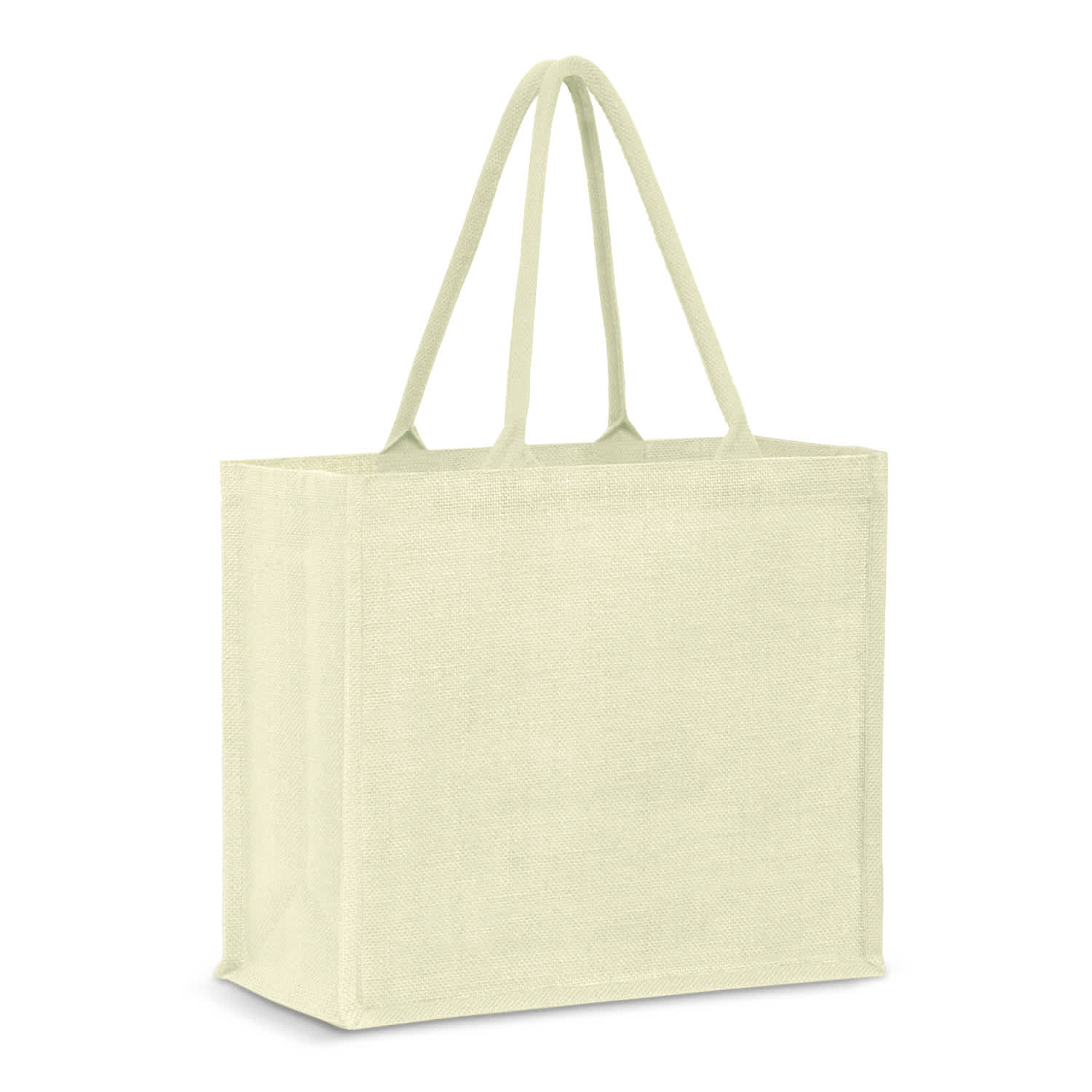 Modena Jute Tote Bag - Colour Match - 115327 Image White