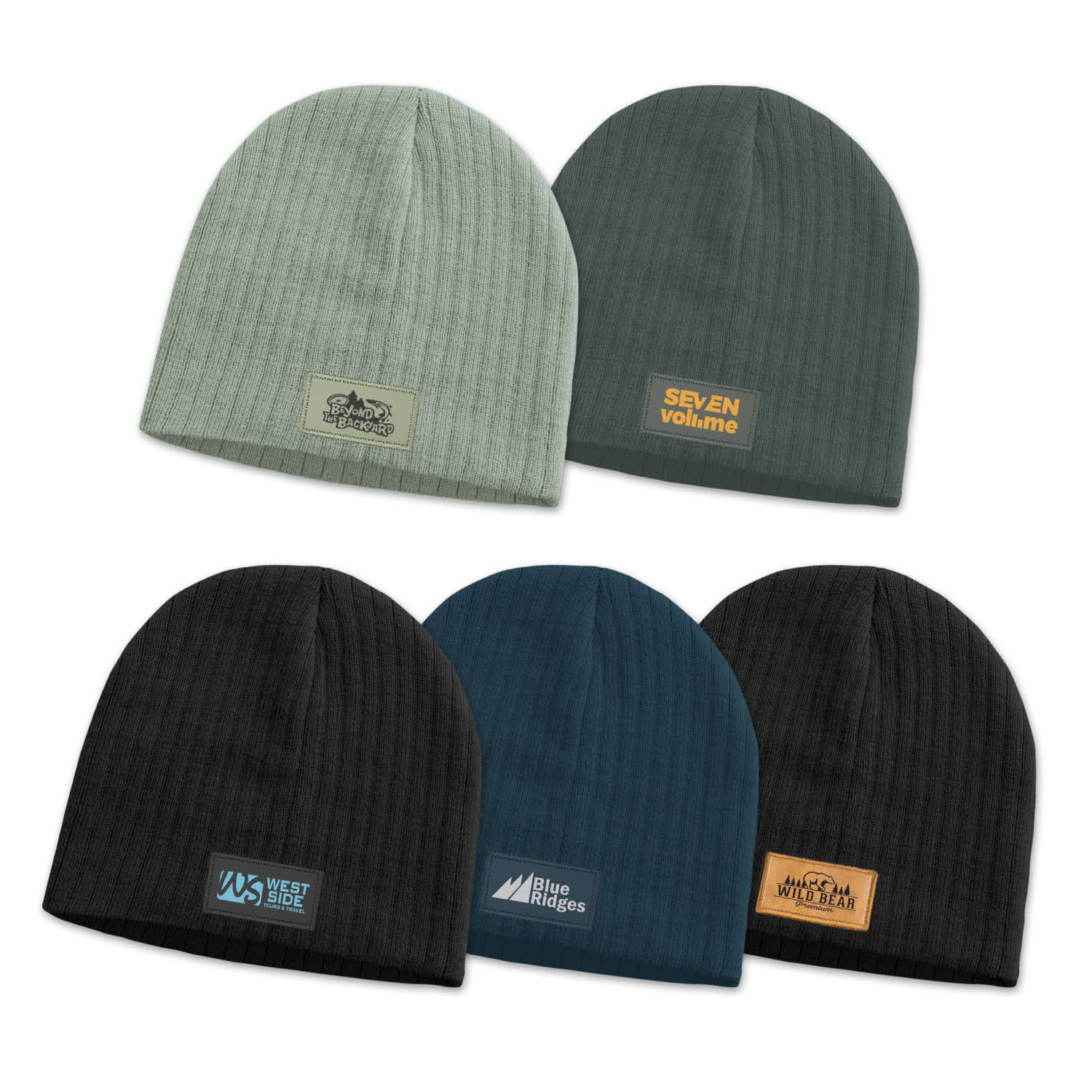 Nebraska Cable Knit Beanie with Patch - image 1