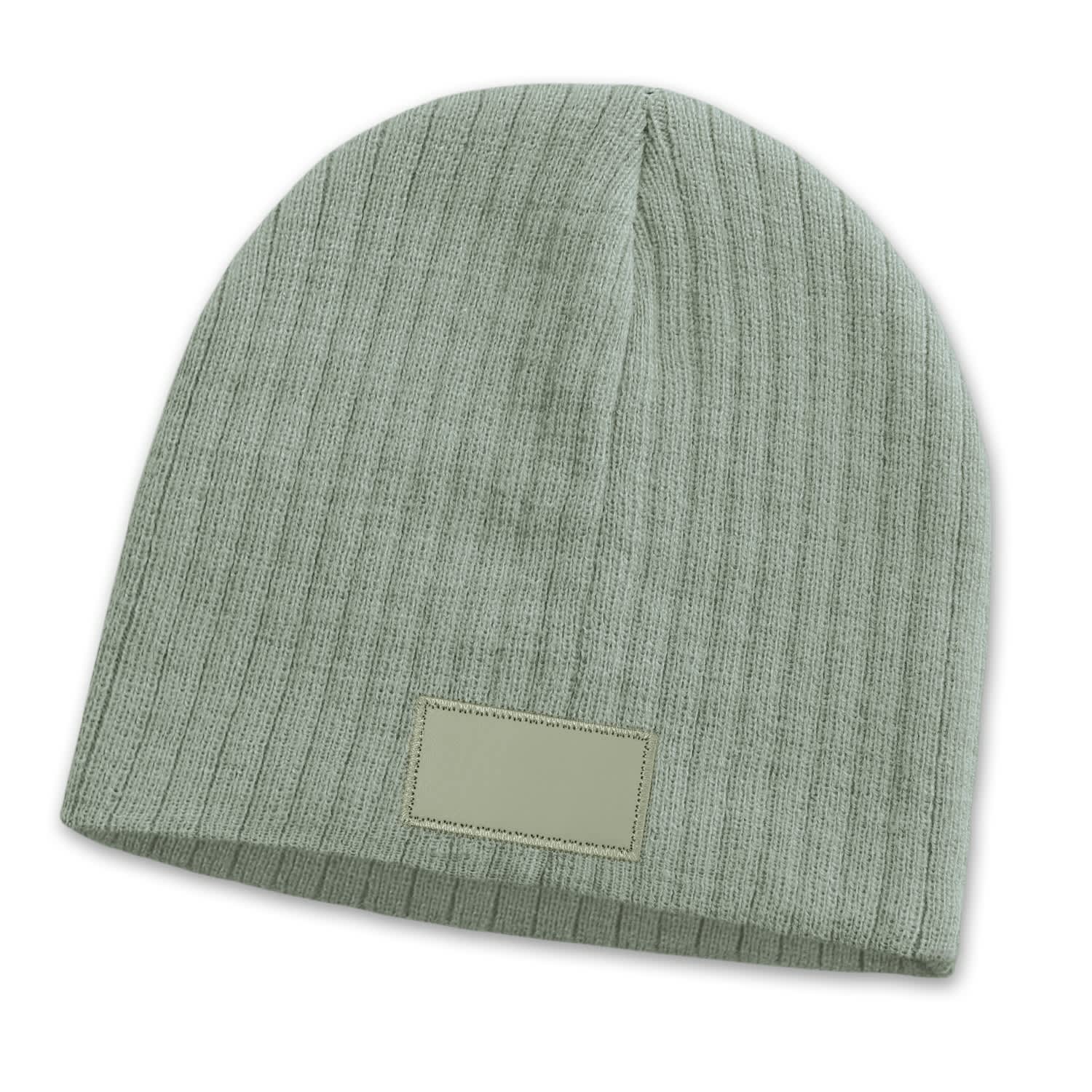 Nebraska Cable Knit Beanie with Patch - 115656 Image Light Grey
