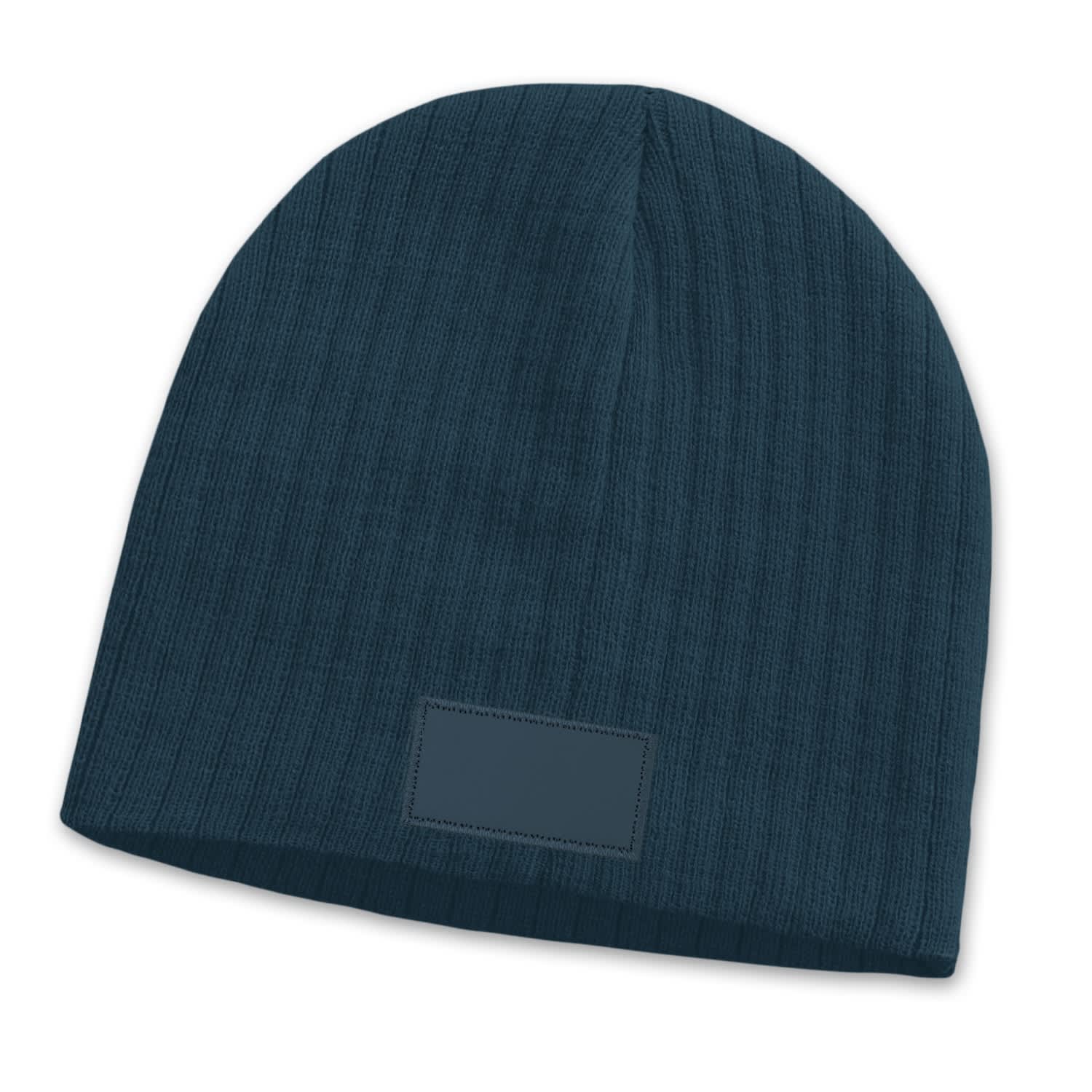 Nebraska Cable Knit Beanie with Patch - 115656 Image Navy