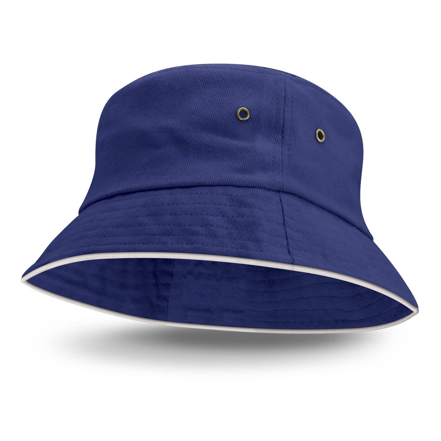 Bondi Bucket Hat - White Sandwich Trim - 115740 Image Royal Blue