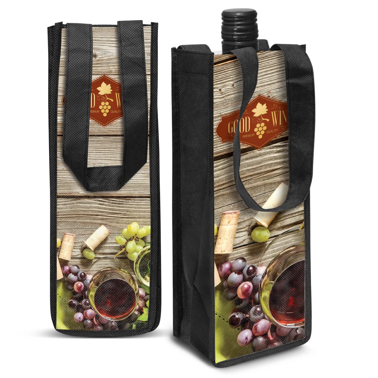 Festiva Wine Tote Bag | Branded Wine Tote Bag | Printed Wine Tote Bag NZ | Trends Collection | Withers & Co