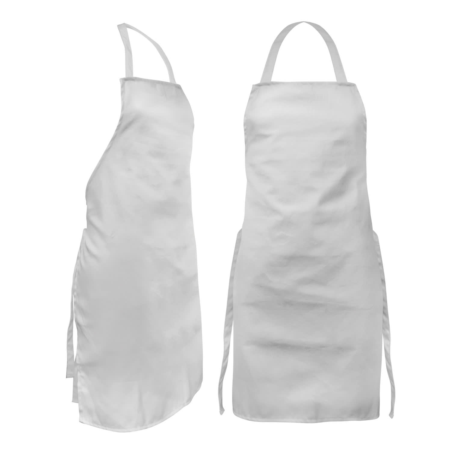 Renzo Full Colour Bib Apron - 115762 Image White