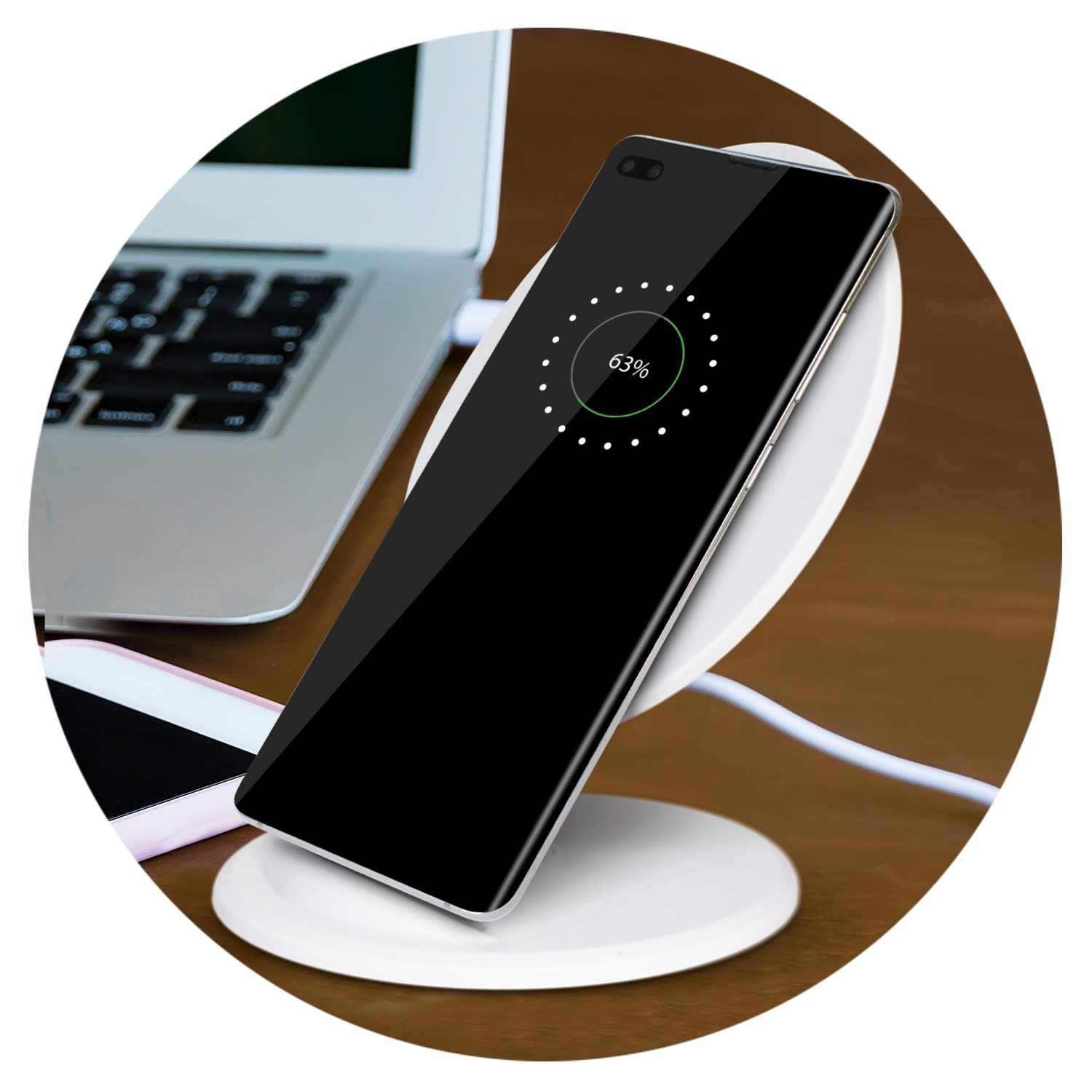 Phaser Wireless Charging Stand - Round - 116029 Image 