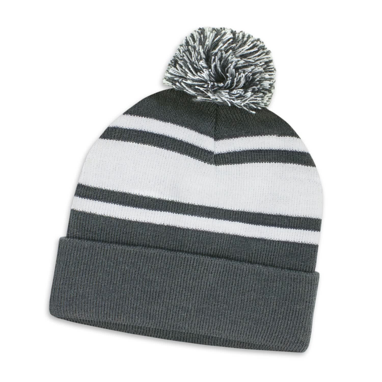 Commodore Beanie with Pom Pom - 116218 Image Dark Grey