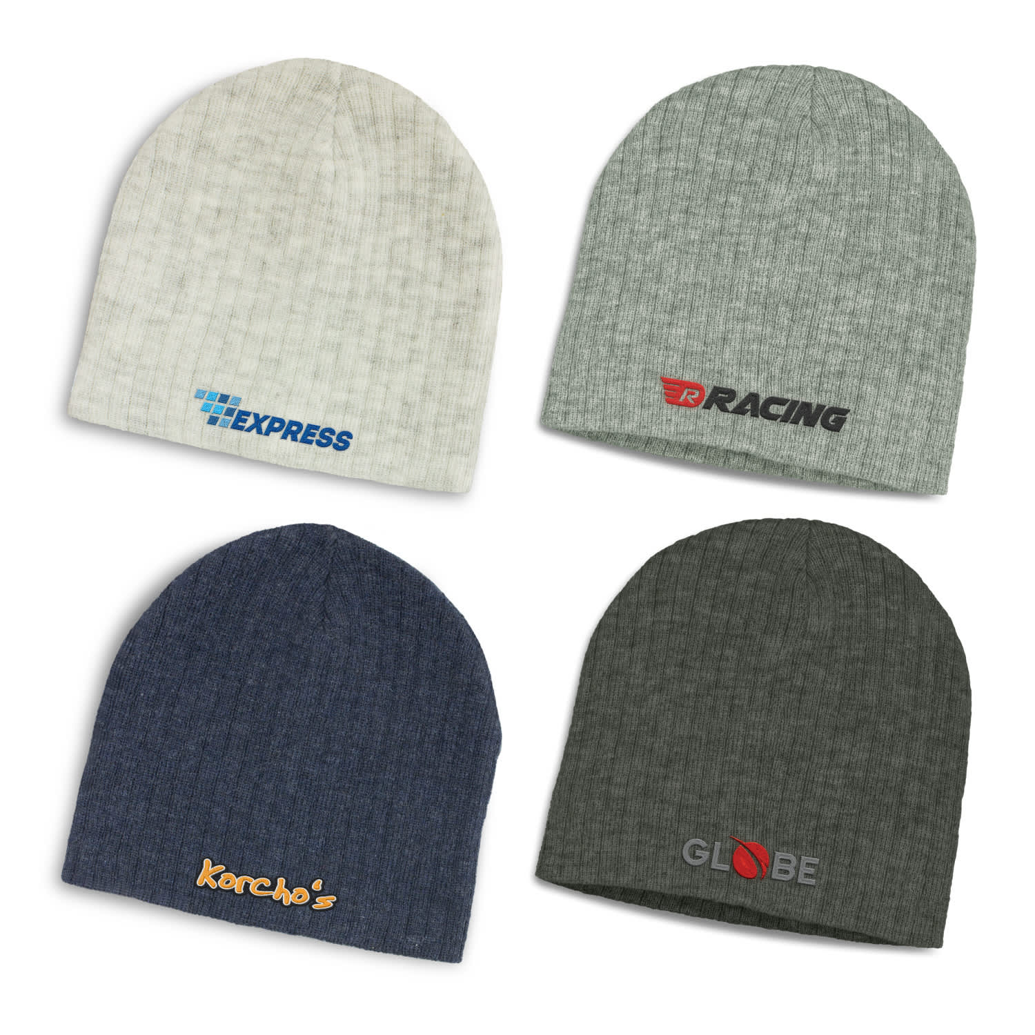 Nebraska Heather Cable Knit Beanie - image 1