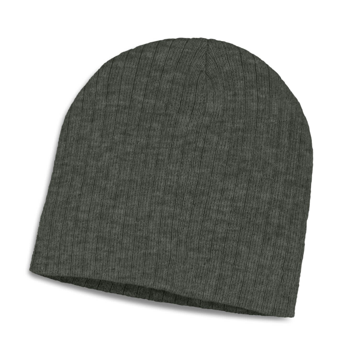 Nebraska Heather Cable Knit Beanie - 116221 Image Charcoal