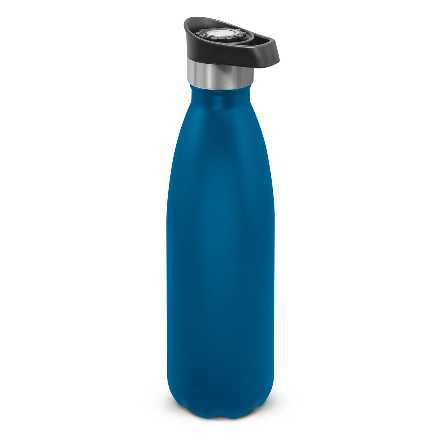 Mirage Powder Coated Vacuum Bottle - Push Button Lid - 116525 Image Royal Blue