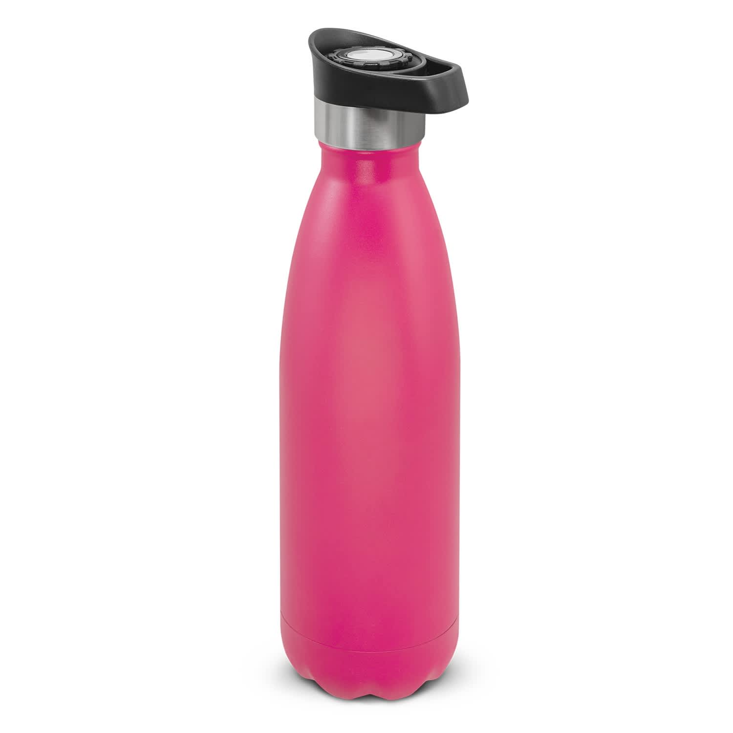 Mirage Powder Coated Vacuum Bottle - Push Button Lid - 116525 Image Pink