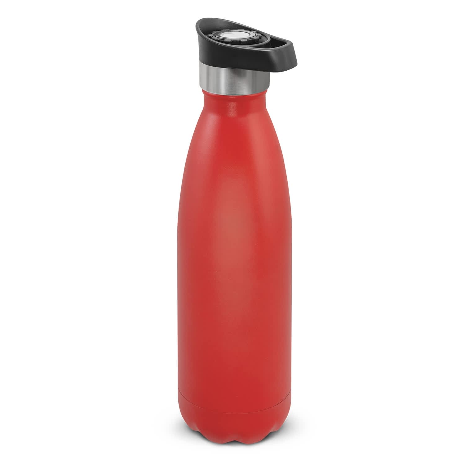 Mirage Powder Coated Vacuum Bottle - Push Button Lid - 116525 Image Red