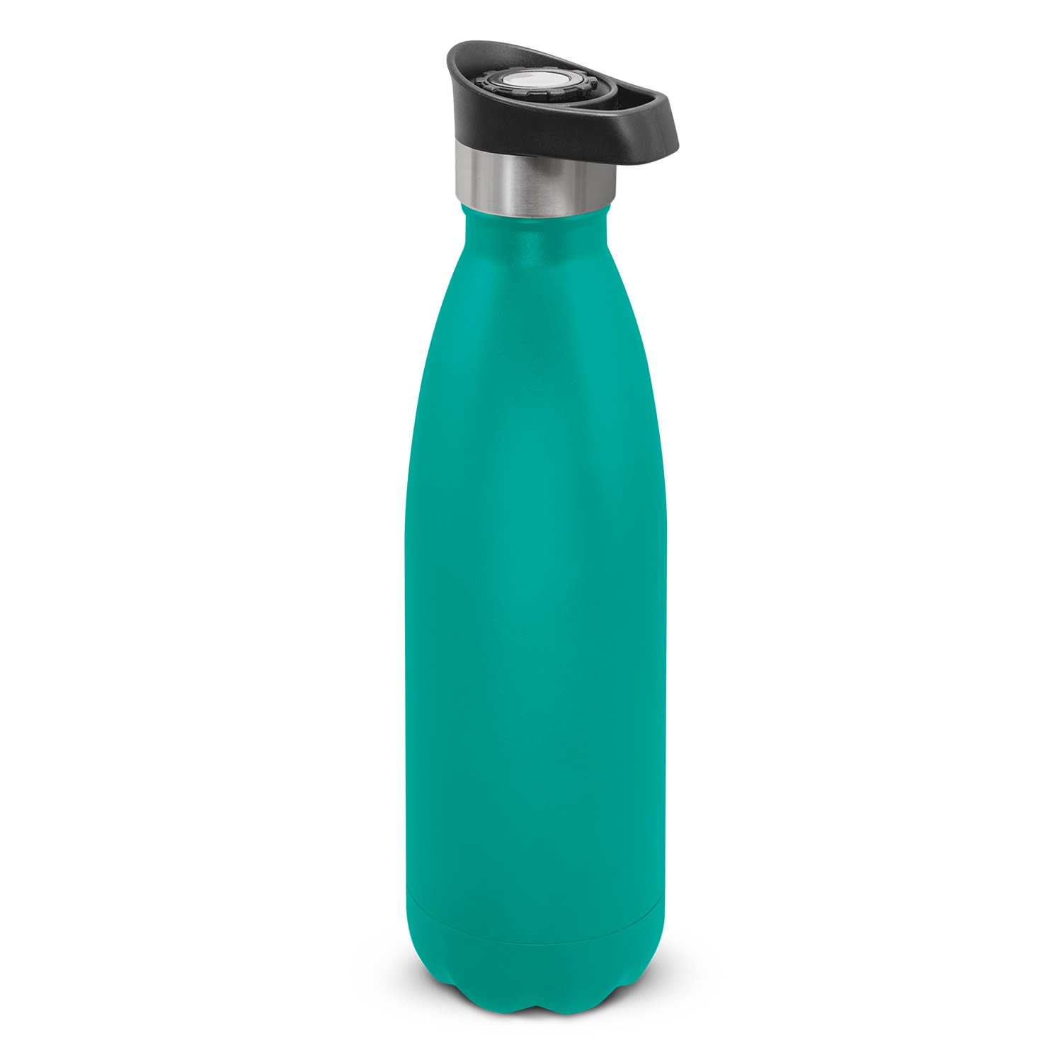 Mirage Powder Coated Vacuum Bottle - Push Button Lid - 116525 Image Teal