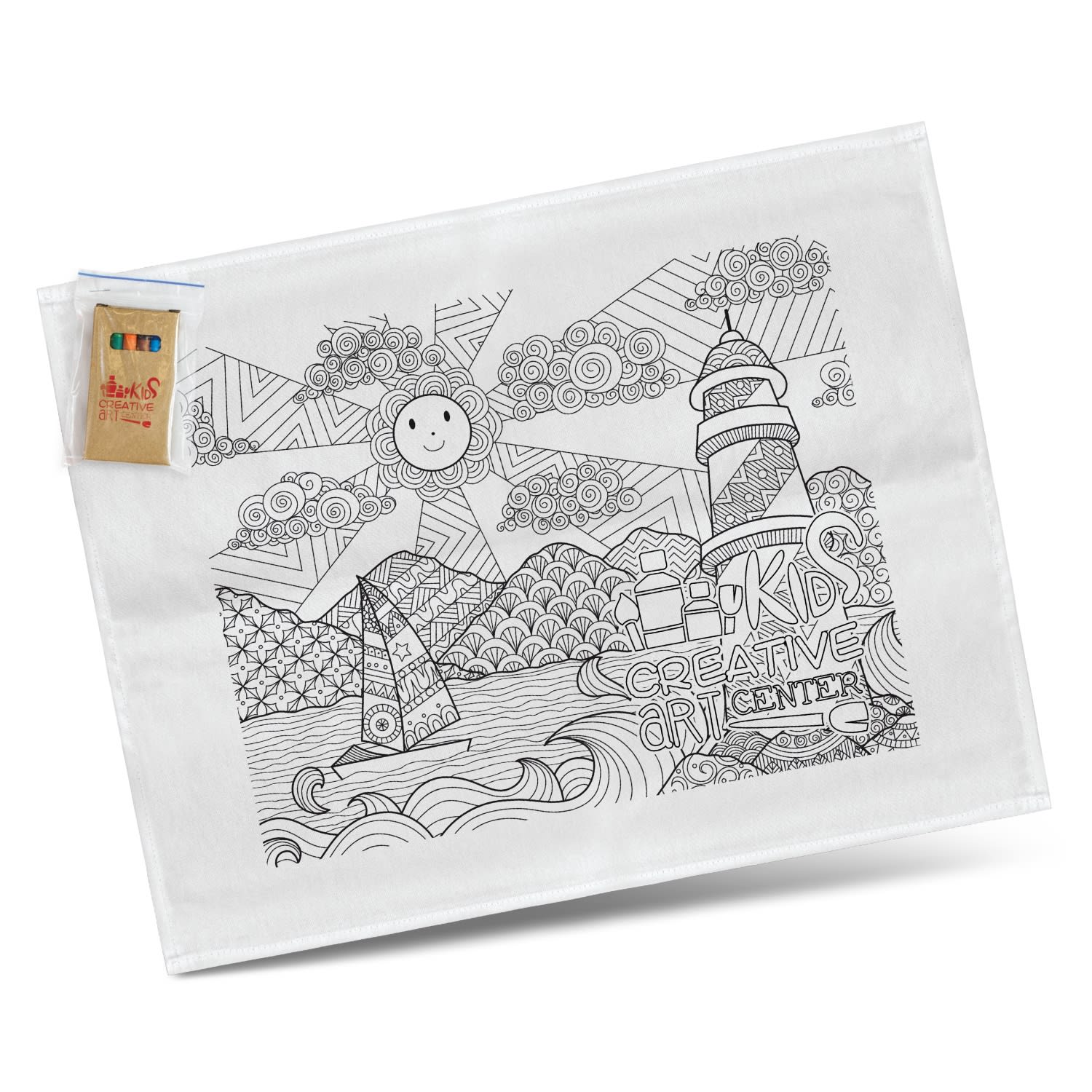 Cotton Colouring Tea Towel  | Branded Towel | Printed Towel NZ | Trends Collection | Withers & Co