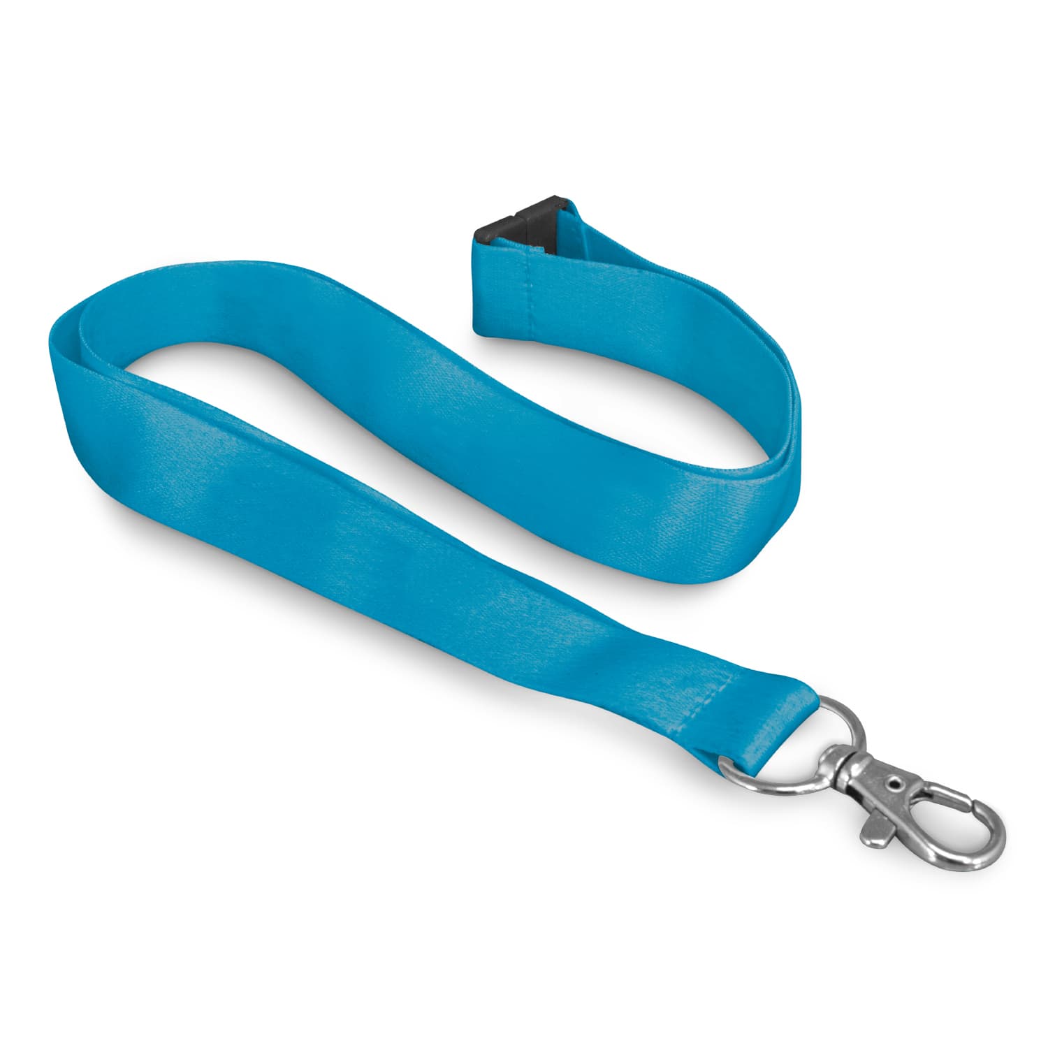 Soft Touch Logo Lanyard - 116611 Image Light Blue