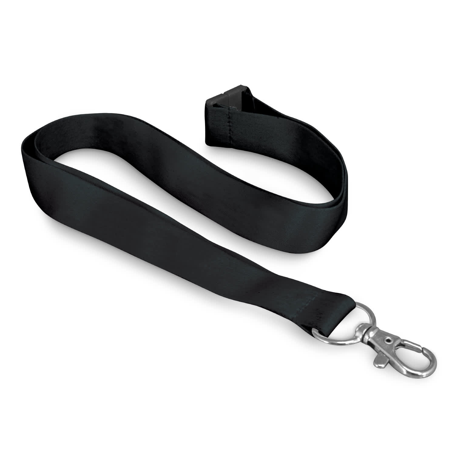 Soft Touch Logo Lanyard - 116611 Image Black