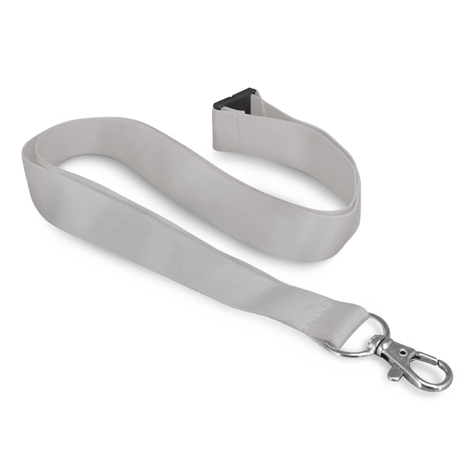 Soft Touch Logo Lanyard - 116611 Image Grey