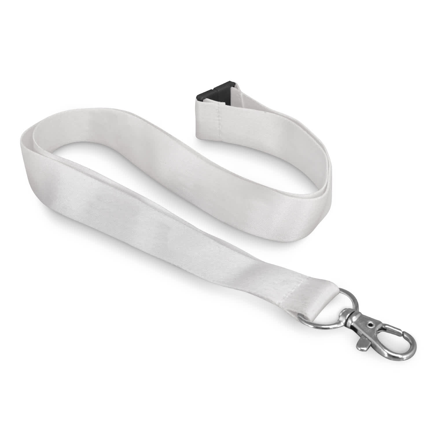 Soft Touch Logo Lanyard - 116611 Image White