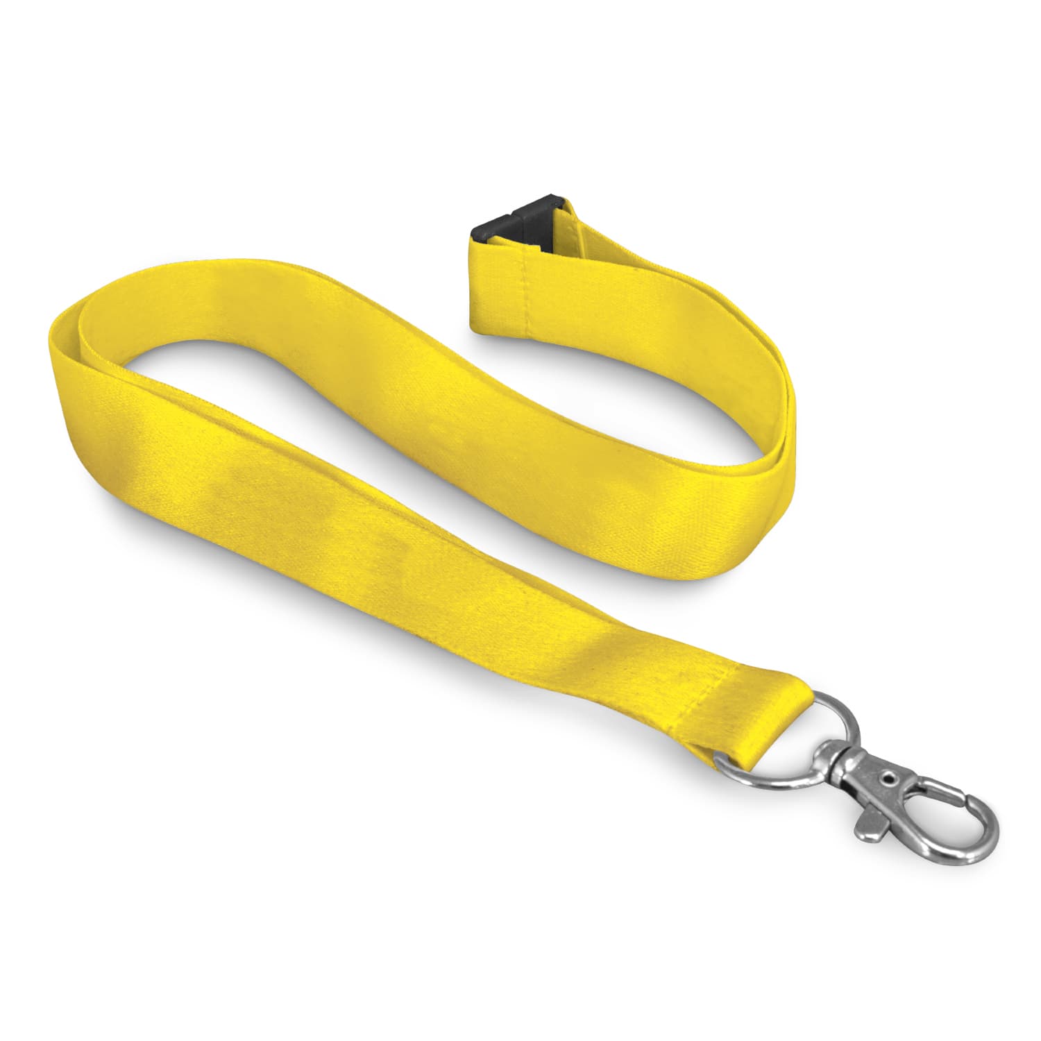 Soft Touch Logo Lanyard - 116611 Image Yellow