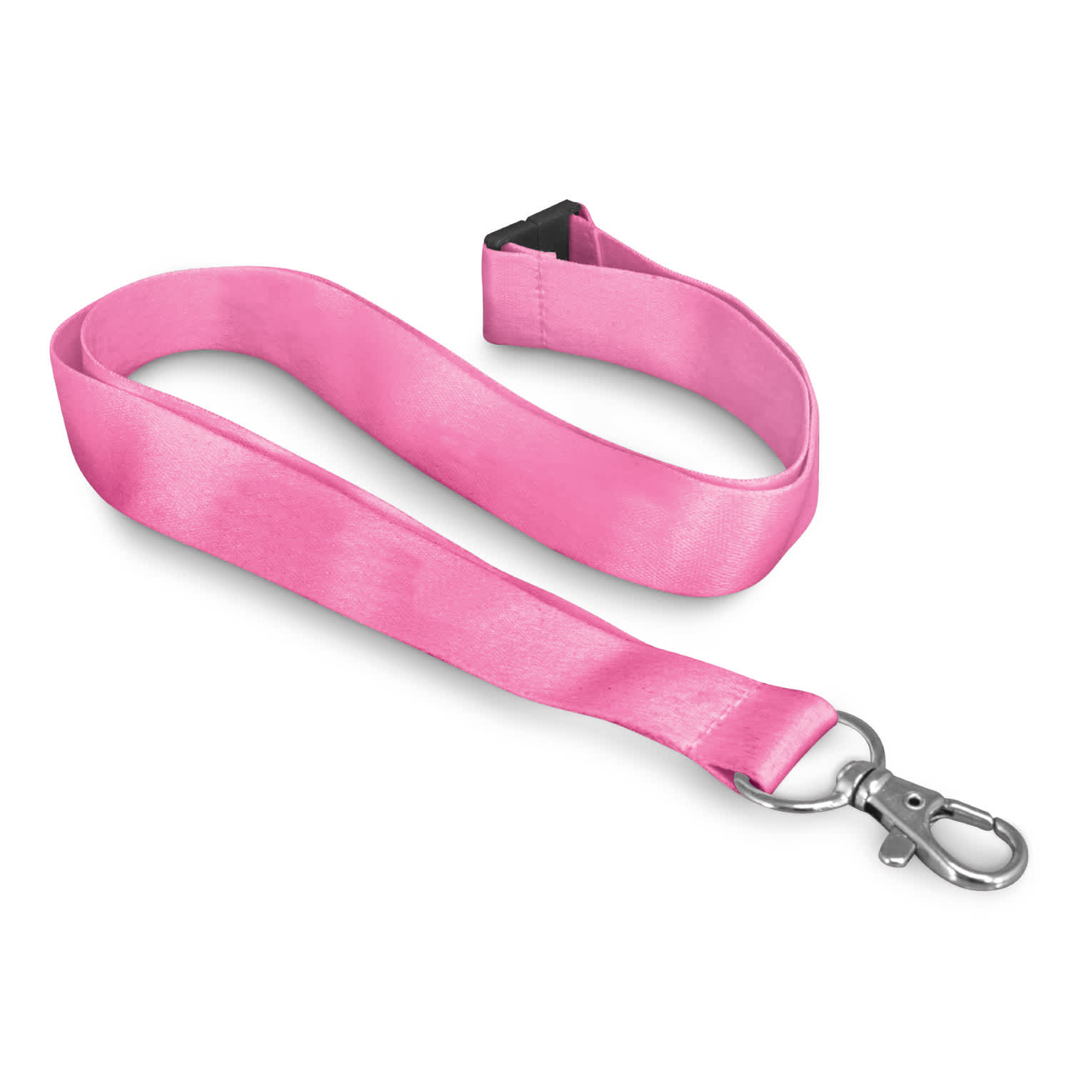 Soft Touch Logo Lanyard - 116611 Image Pink