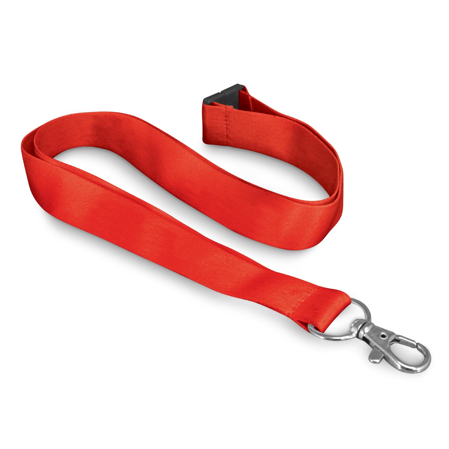 Soft Touch Logo Lanyard - 116611 Image Red