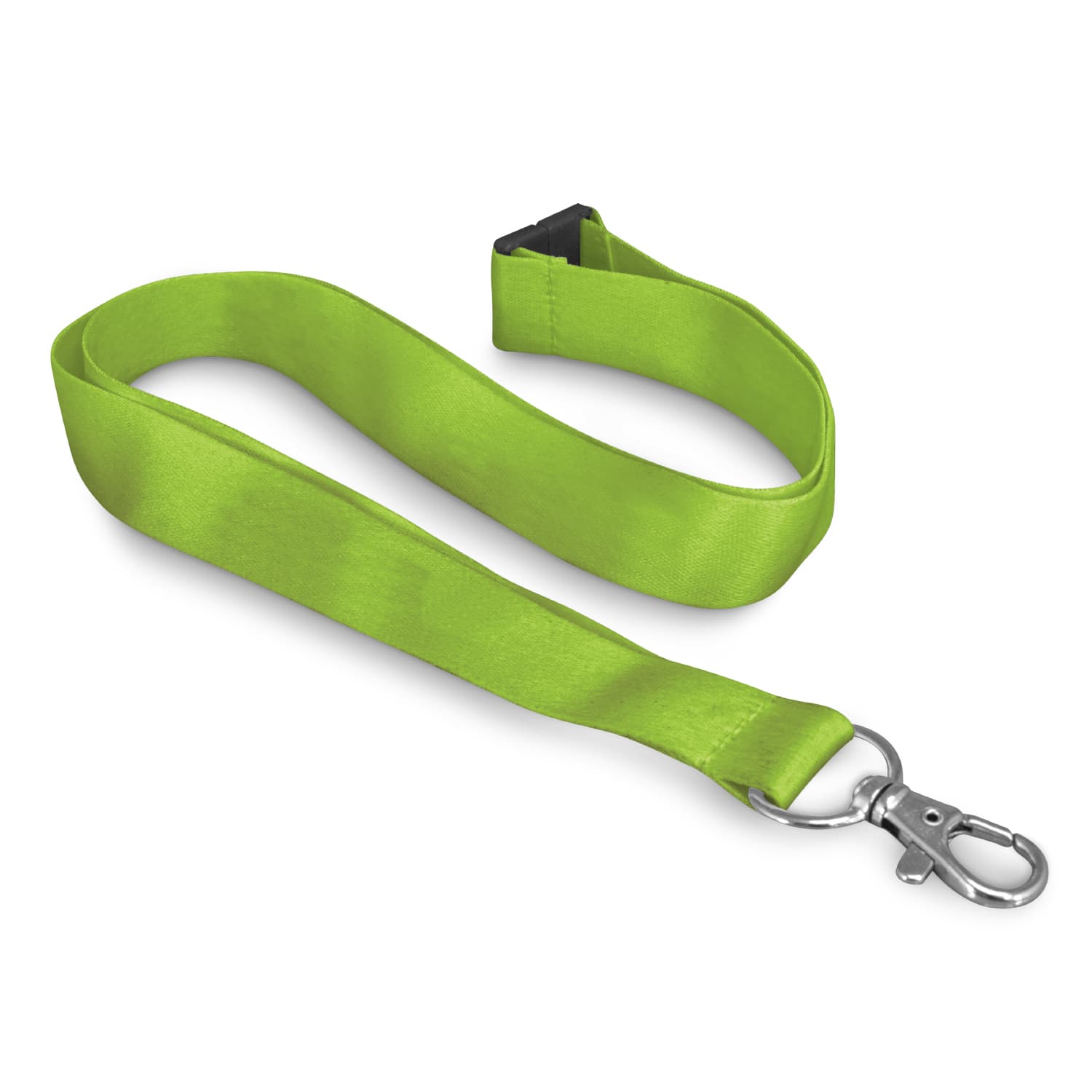 Soft Touch Logo Lanyard - 116611 Image Bright Green